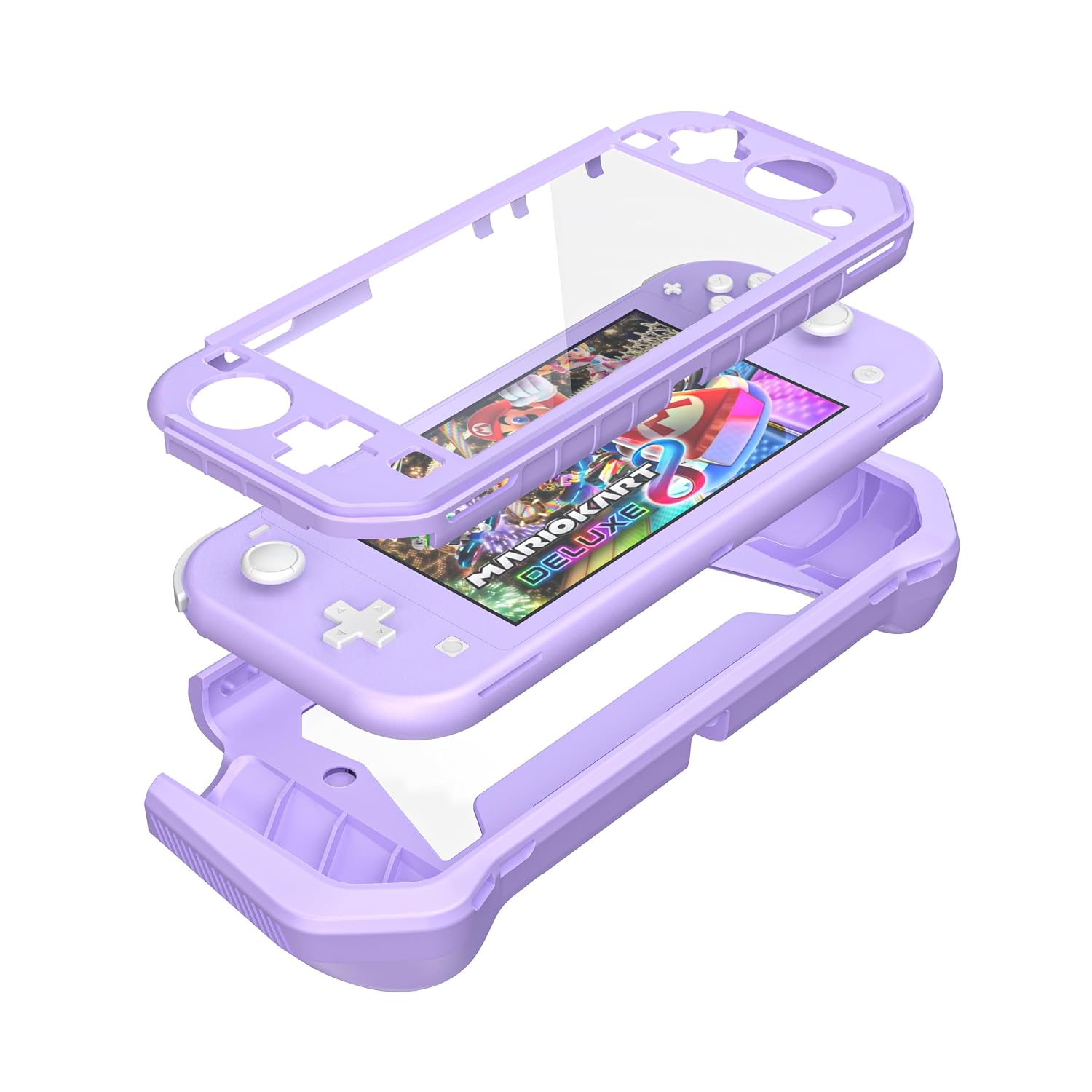 PROTECTOR DE PANTALLA CON FUNDA PARA NINTENDO SWITCH LITE INOTOGG MORADO - 2