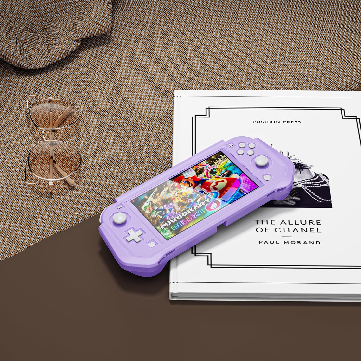 PROTECTOR DE PANTALLA CON FUNDA PARA NINTENDO SWITCH LITE INOTOGG MORADO - 5
