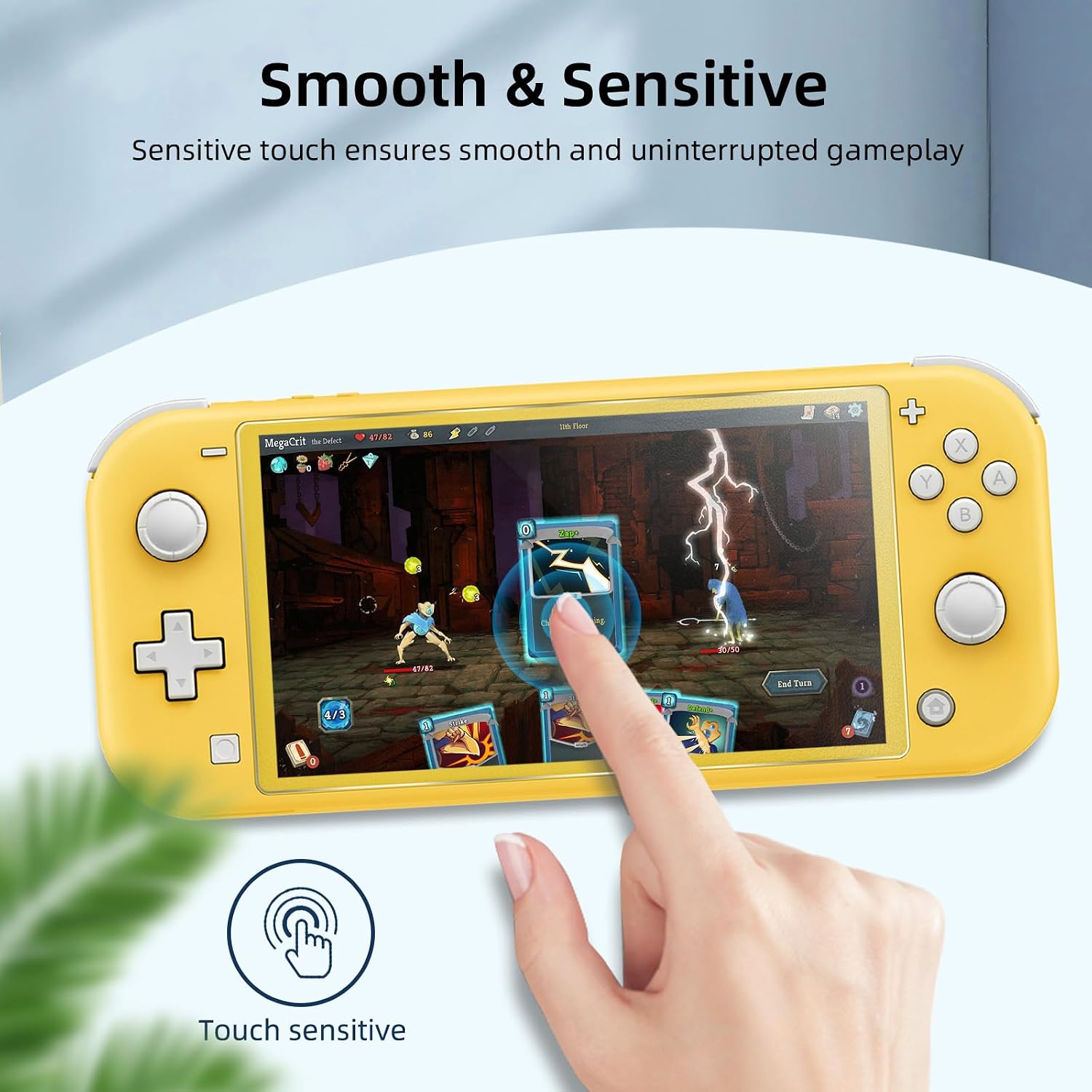 PROTECTOR DE PANTALLA TEMPLADO MATE JNGNPN PARA SWITCH LITE 2019 5.5 PULGADAS 2 UNIDADES - 4