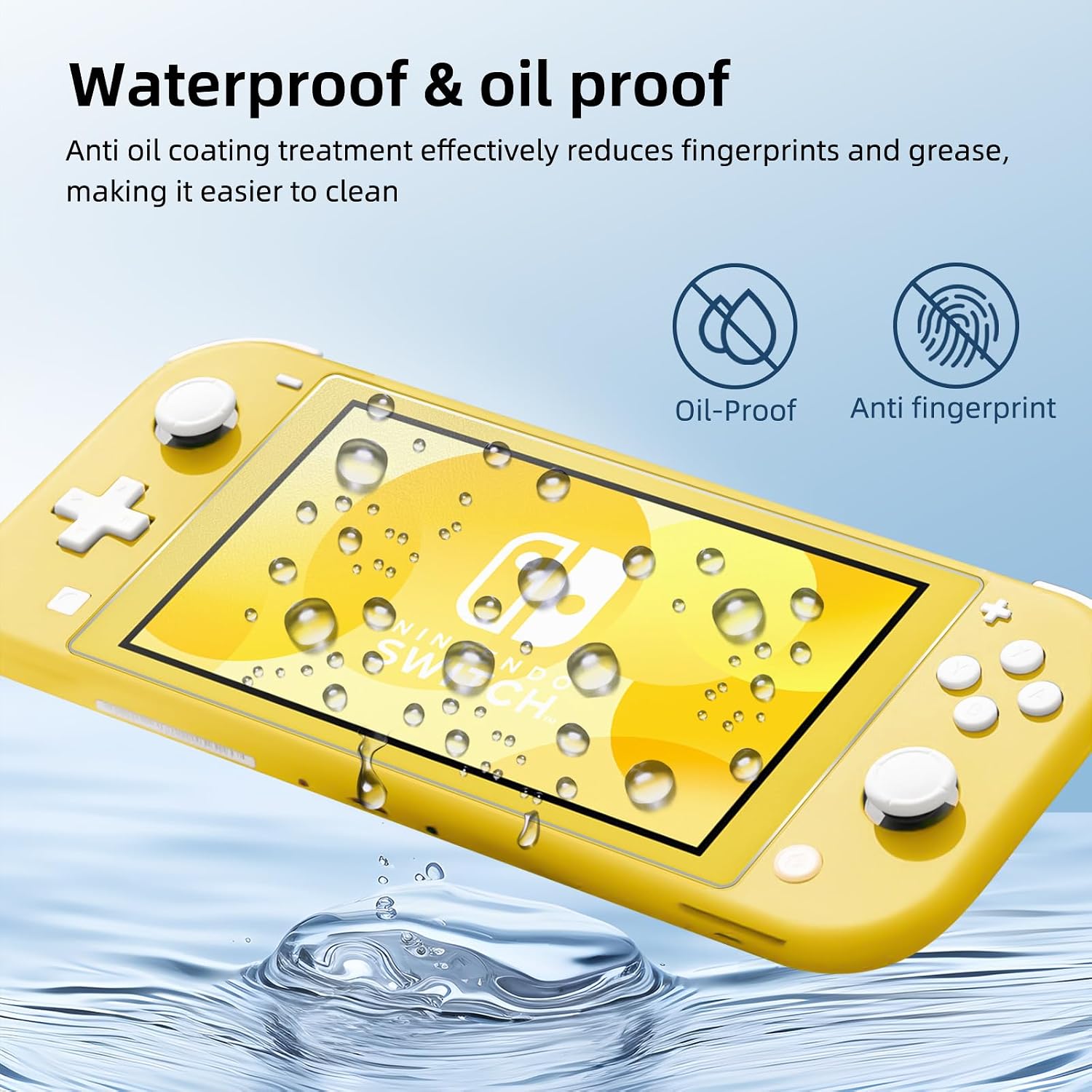 PROTECTOR DE PANTALLA TEMPLADO MATE JNGNPN PARA SWITCH LITE 2019 5.5 PULGADAS 2 UNIDADES - 5