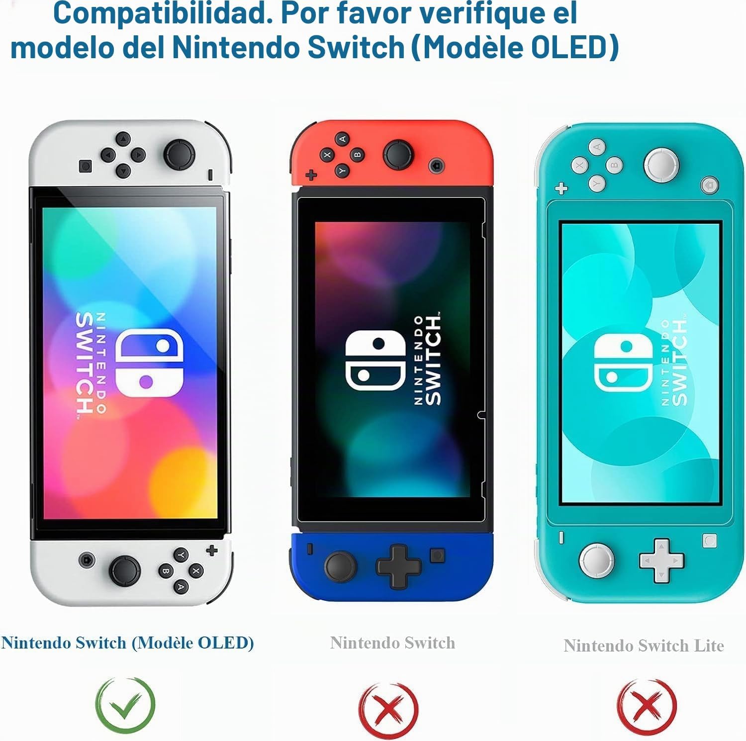 PROTECTOR DE PANTALLA NEW'C PARA NINTENDO SWITCH OLED VIDRIO TEMPLADO - 2