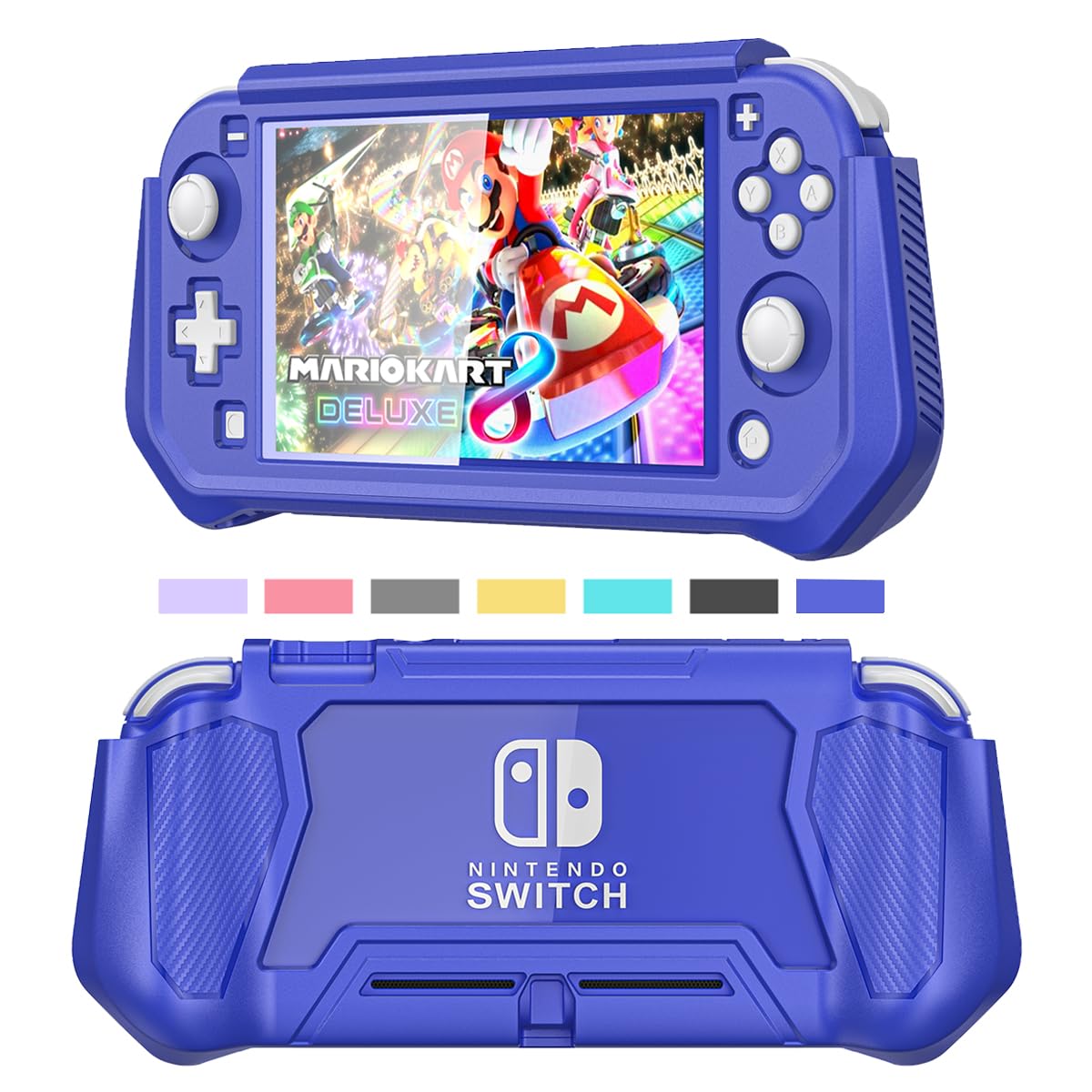 PROTECTOR DE PANTALLA CON FUNDA PARA NINTENDO SWITCH LITE INOTOGG AZUL - 1