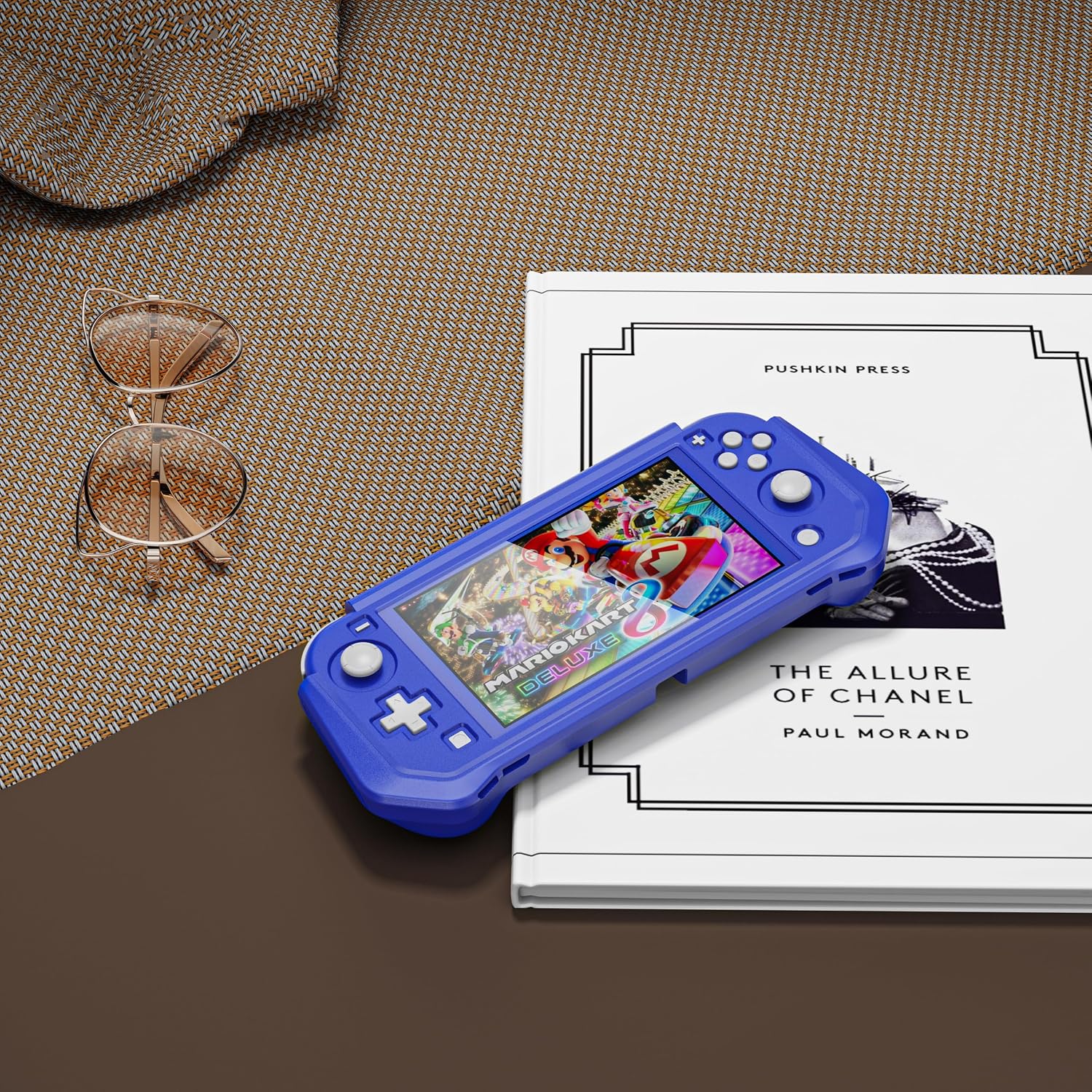 PROTECTOR DE PANTALLA CON FUNDA PARA NINTENDO SWITCH LITE INOTOGG AZUL - 5