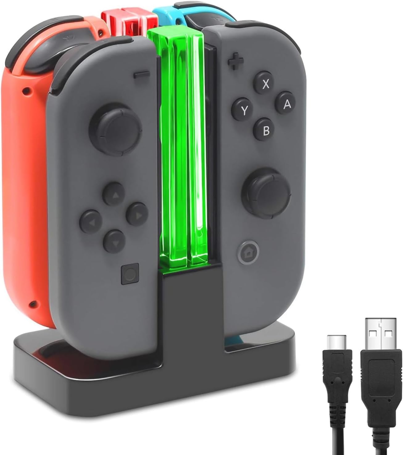 BASE CARGADORA FASTSNAIL PARA JOYCONS NINTENDO SWITCH - 1