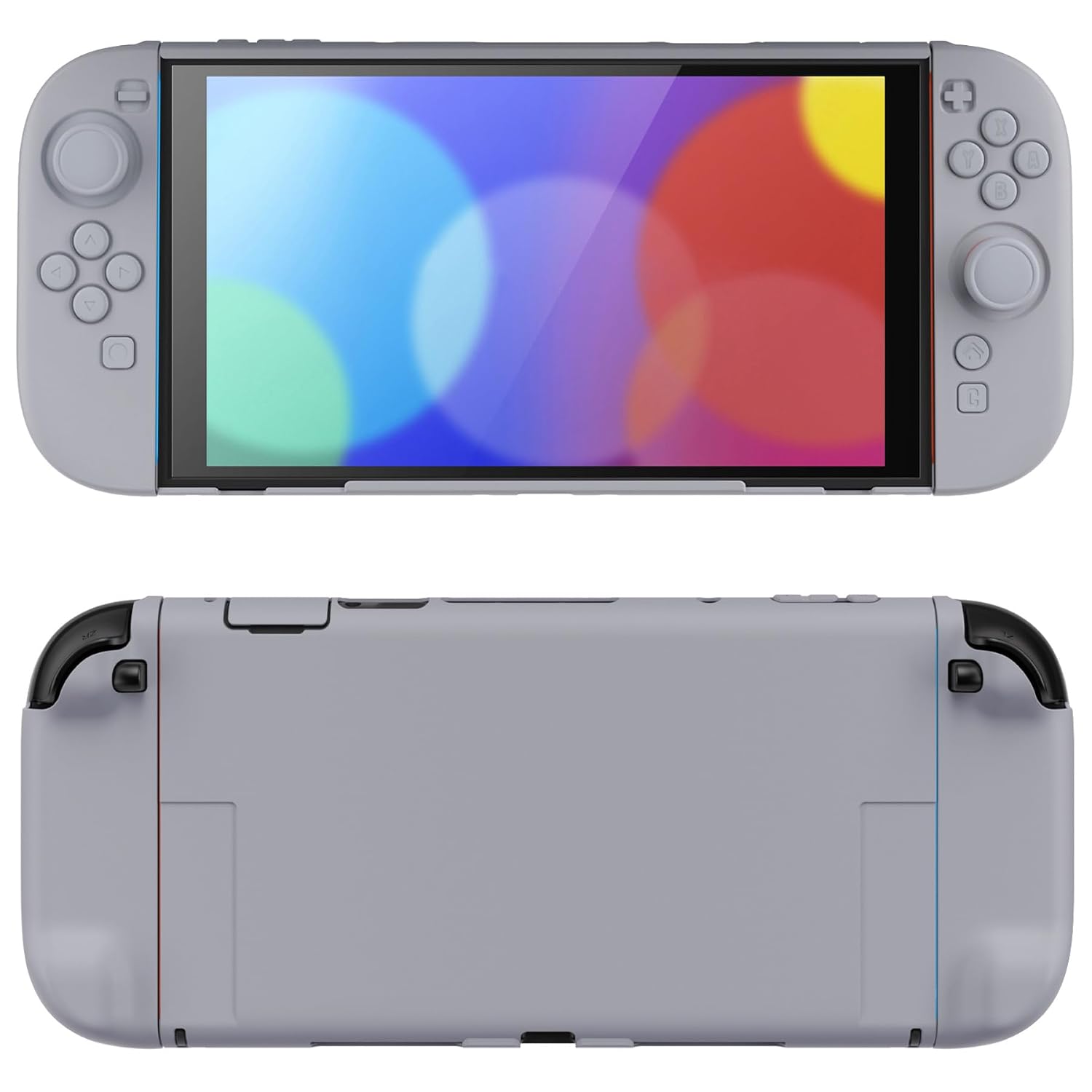 PROTECTOR RÍGIDO PLAYVITAL PARA NINTENDO SWITCH 2 CON SOPORTE EXTRA Y TAPAS PARA JOYSTICK COLOR GRIS - 1