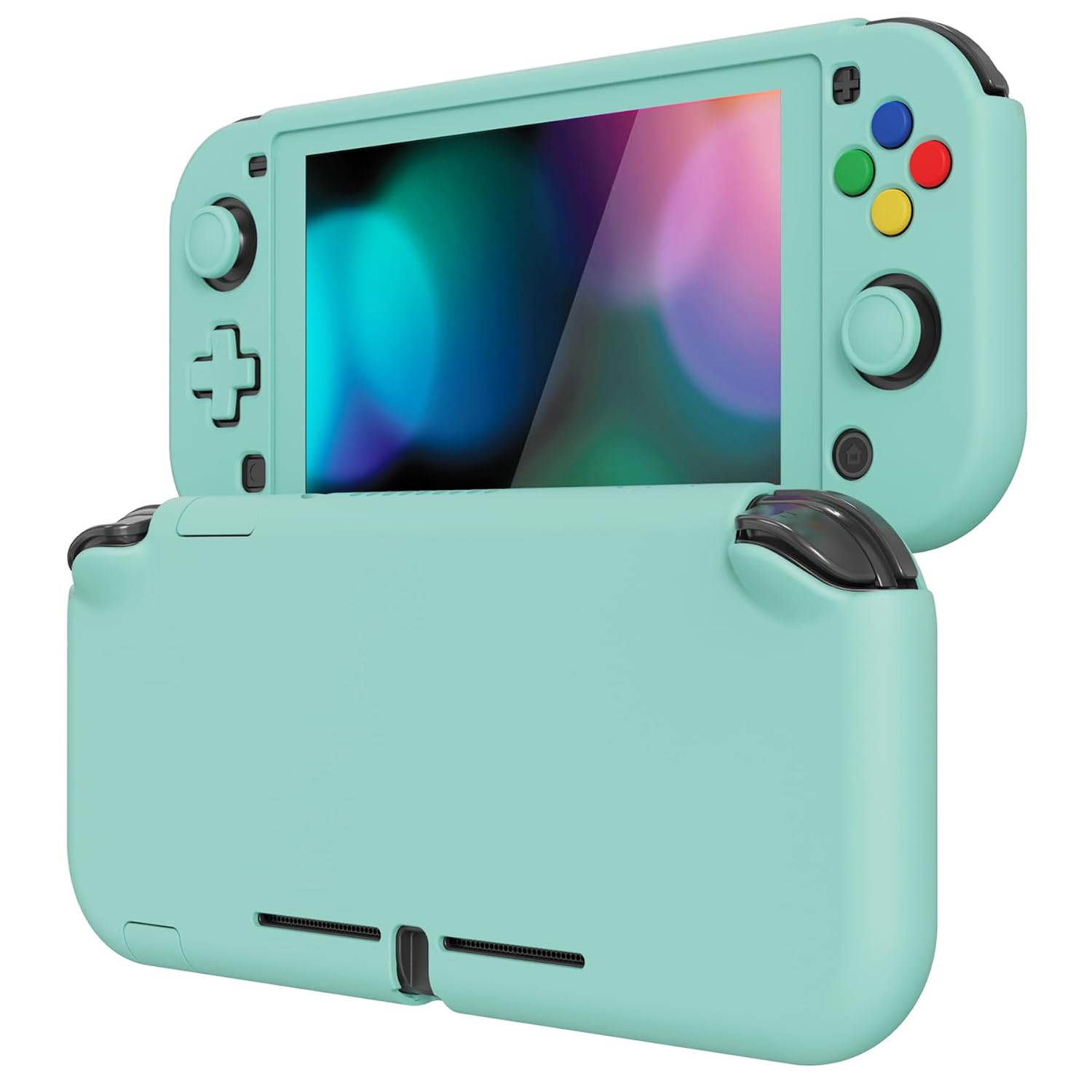 PROTECTOR CON GRIP EXTREMERATE PLAYVITAL MISTY GREEN PARA NINTENDO SWITCH LITE - 1