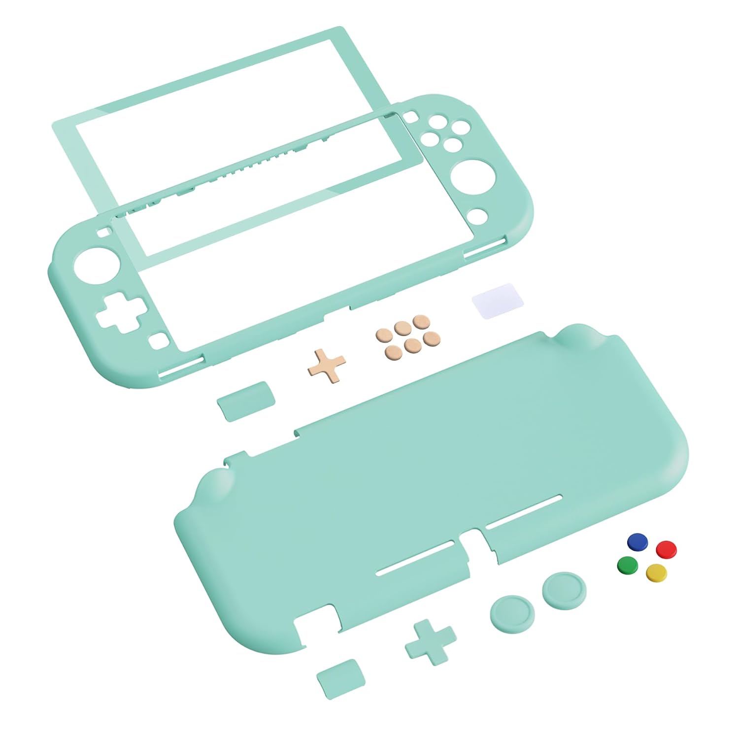 PROTECTOR CON GRIP EXTREMERATE PLAYVITAL MISTY GREEN PARA NINTENDO SWITCH LITE - 2