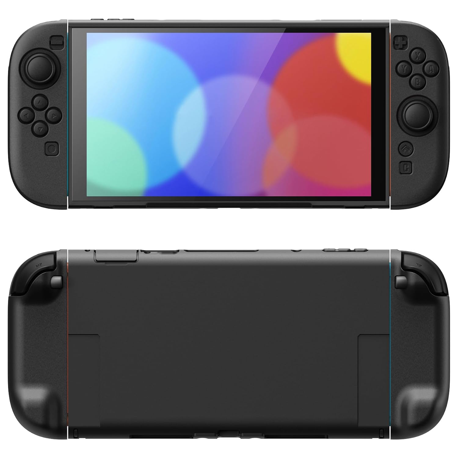 PROTECTOR PARA NINTENDO SWITCH 2 PLAYVITAL CON SOPORTE EXTRA Y TAPAS PARA JOYSTICK NEGRO - 1