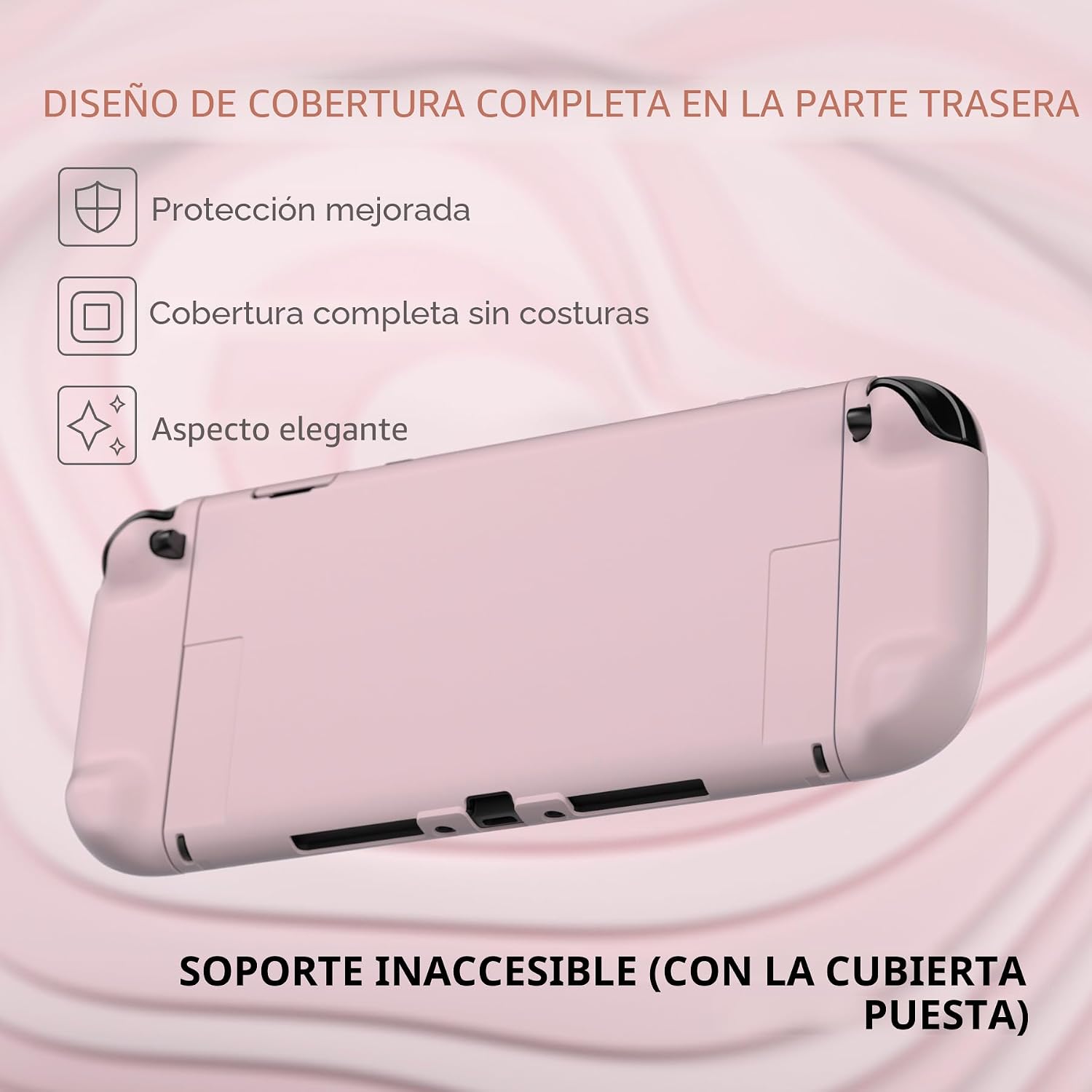PROTECTOR PLAYVITAL HARD CASE PARA NINTENDO SWITCH 2 ROSA CEREZO - 5