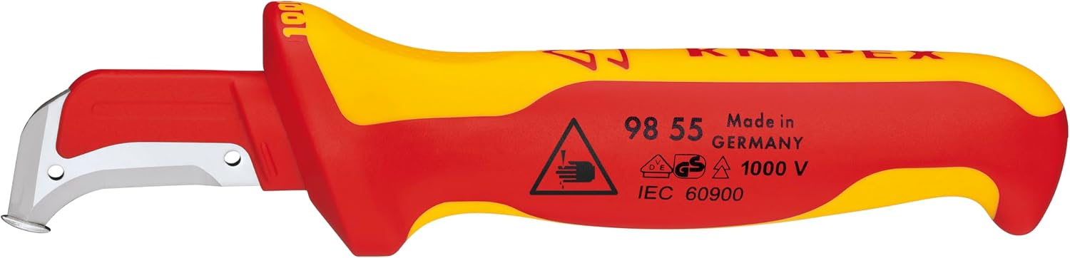 CUCHILLA AISLADA KNIPEX 98 55 1,000V PARA DESARME - 1