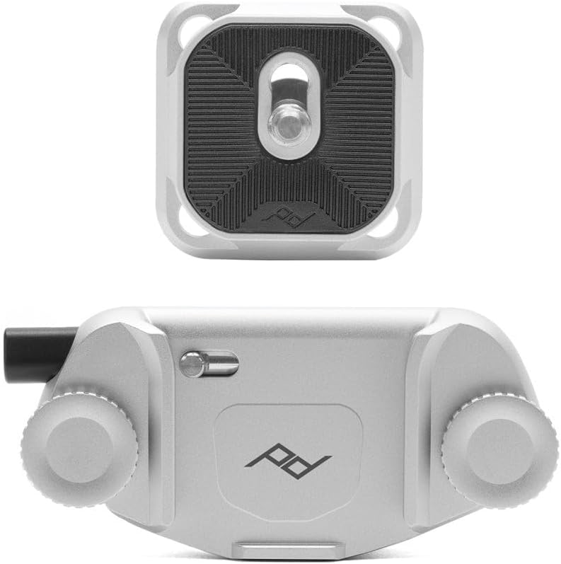 SOPORTE PARA CÁMARA PEAK DESIGN CAPTURE CLIP V3 PLATA CON PLACA - 4