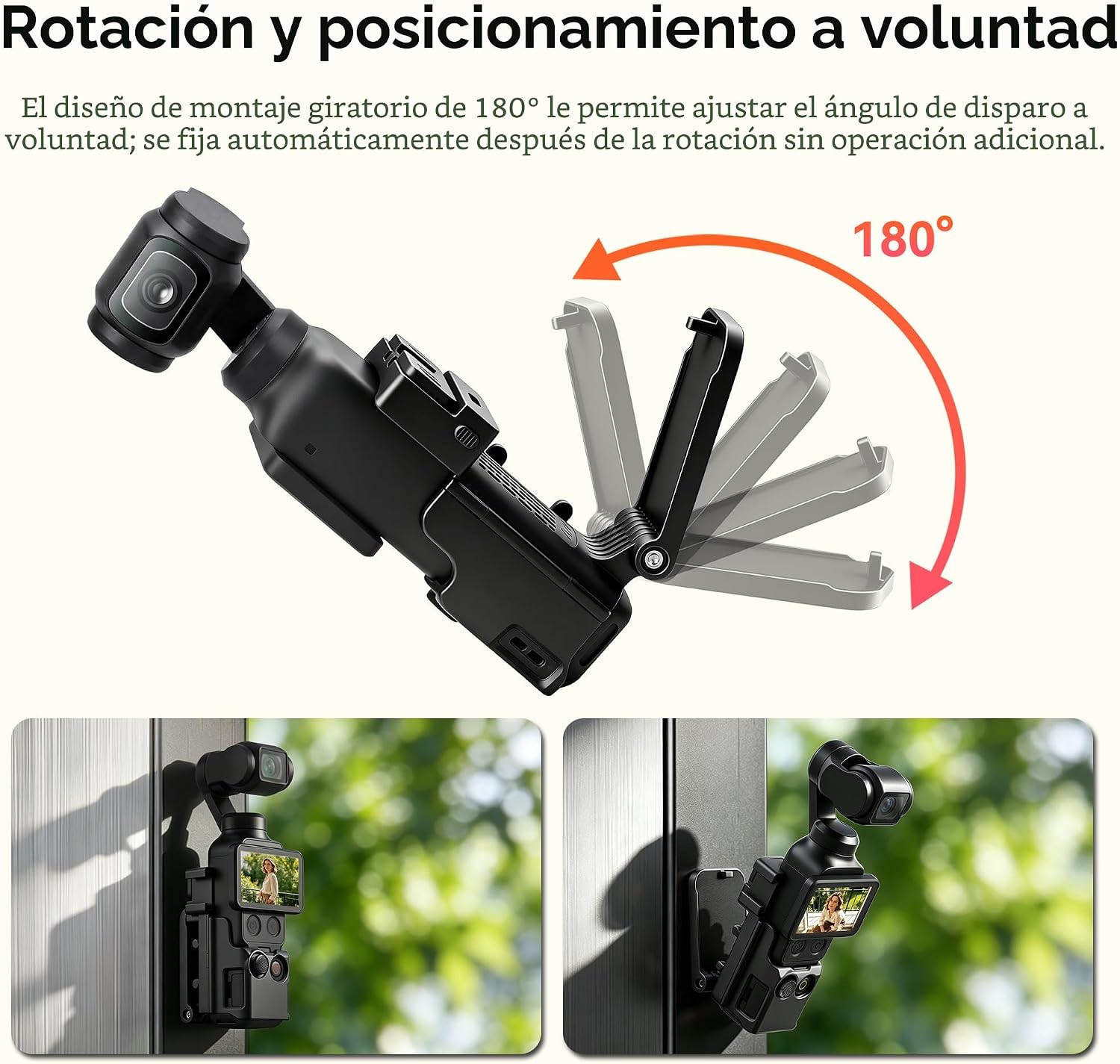 SOPORTE MAGNÉTICO AMAZEAR PARA DJI OSMO POCKET 4 Y POCKET 3 - 4