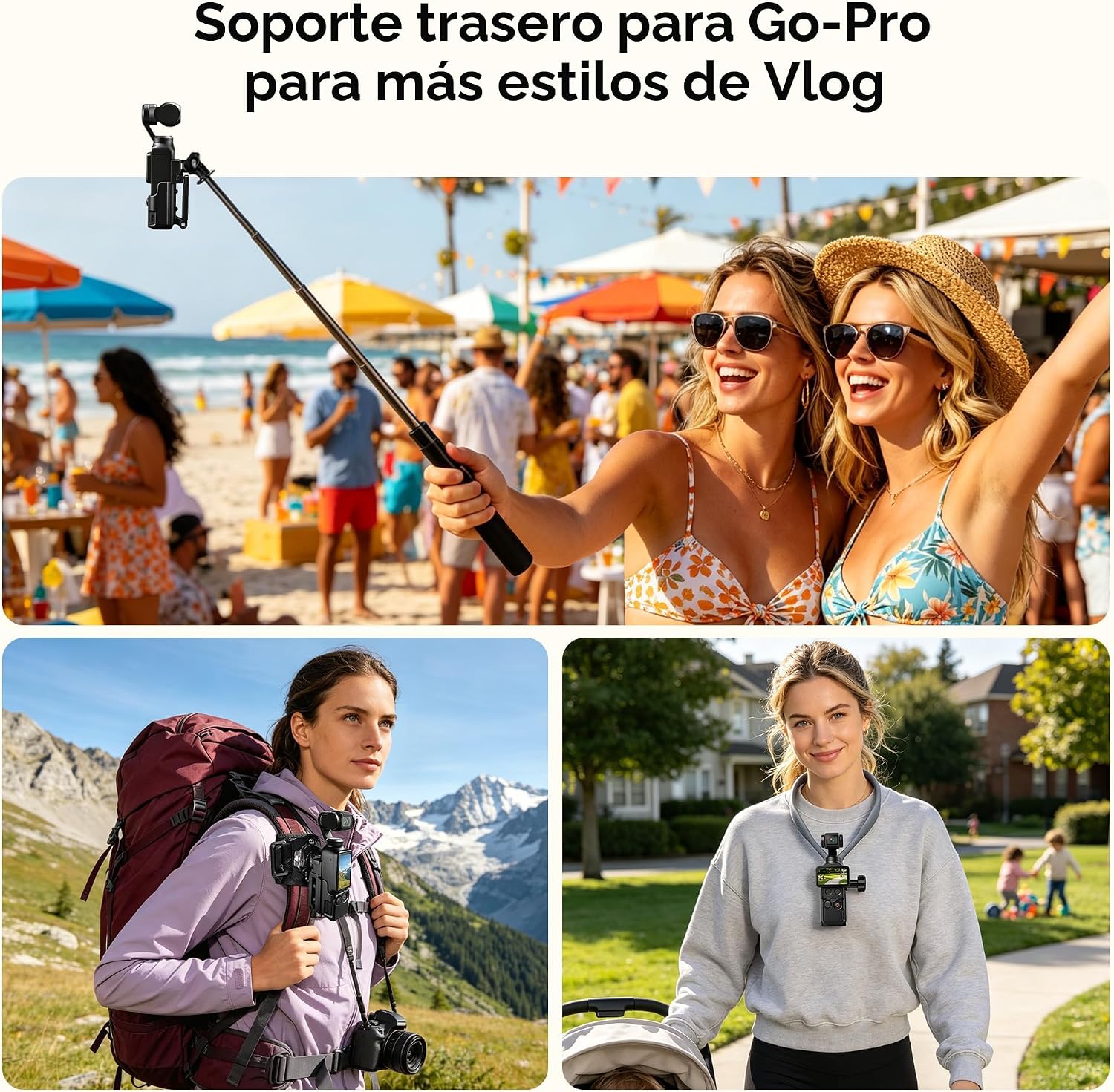 SOPORTE MAGNÉTICO AMAZEAR PARA DJI OSMO POCKET 4 Y POCKET 3 - 5