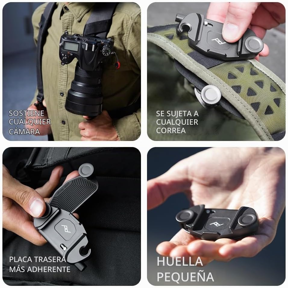 SOPORTE PARA CÁMARA PEAK DESIGN CAPTURE CLIP V3 ECLIPSE CON PLACA - 3