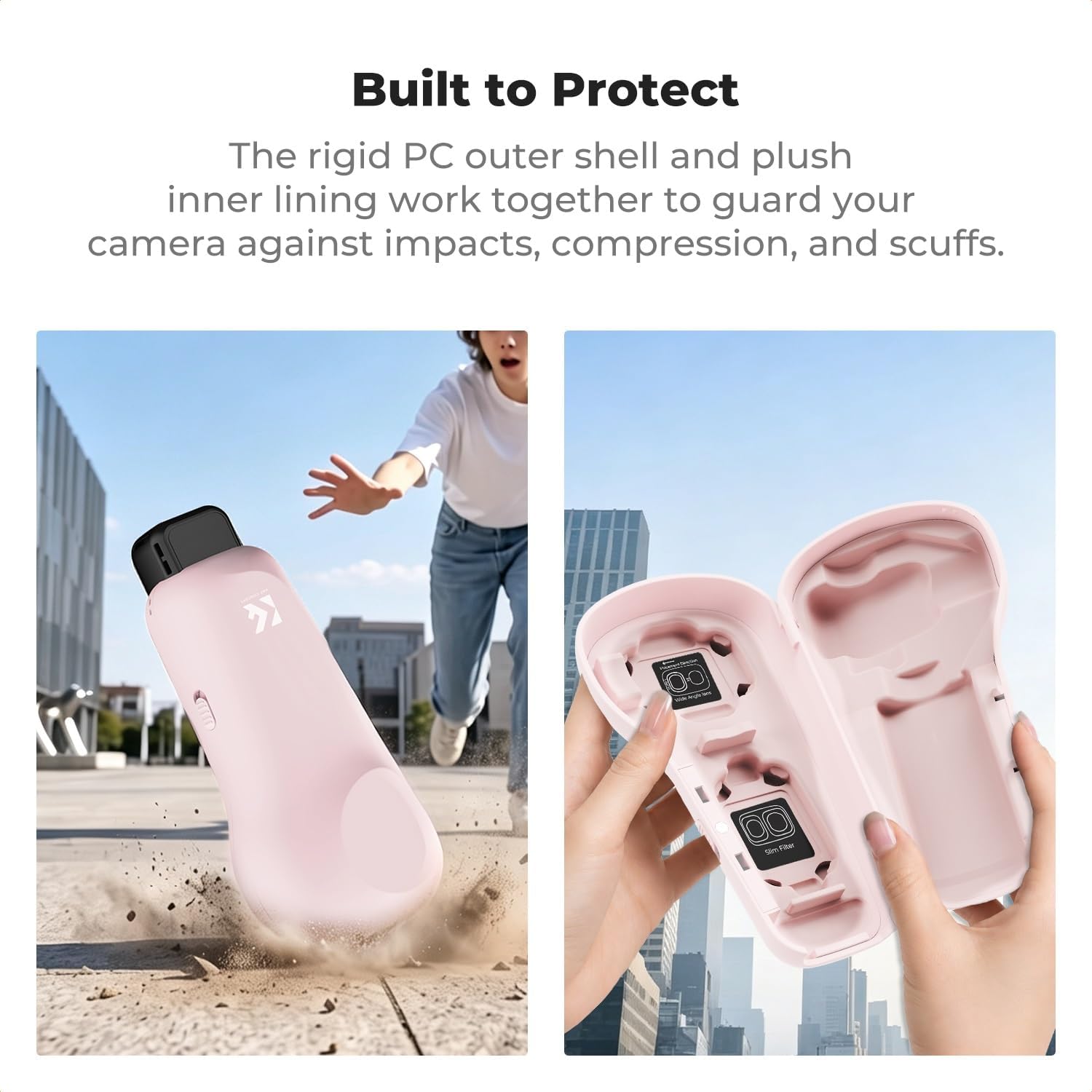 ESTUCHE PROTECTOR KYF CONCEPT PARA DJI OSMO POCKET 4P ROSA - 5
