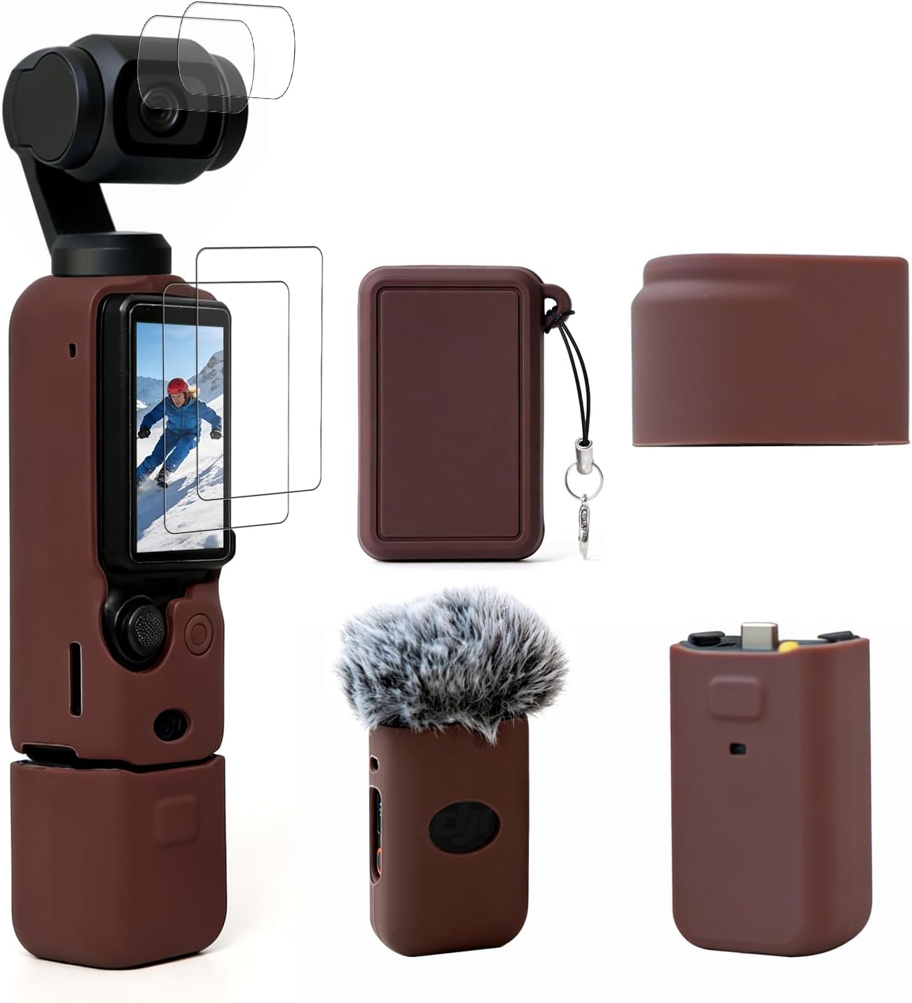 FUNDA PARA CÁMARA DJI OSMO POCKET 3 / XTRA MUSE MARRÓN - 1