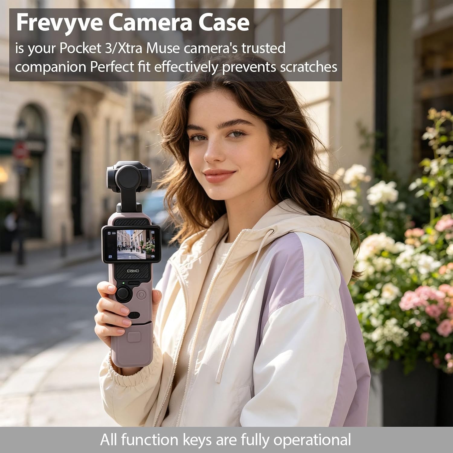 FUNDA PARA CÁMARA DJI OSMO POCKET 3 / XTRA MUSE TAUPE - 4