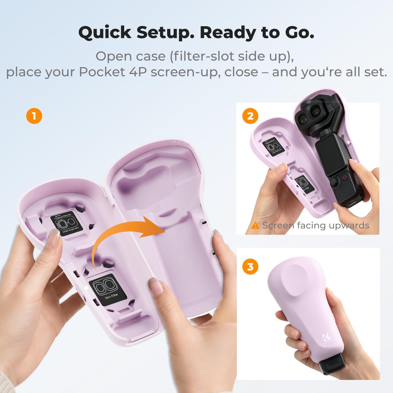 ESTUCHE PROTECTOR KYF CONCEPT PARA DJI OSMO POCKET 4P MORADO - 4