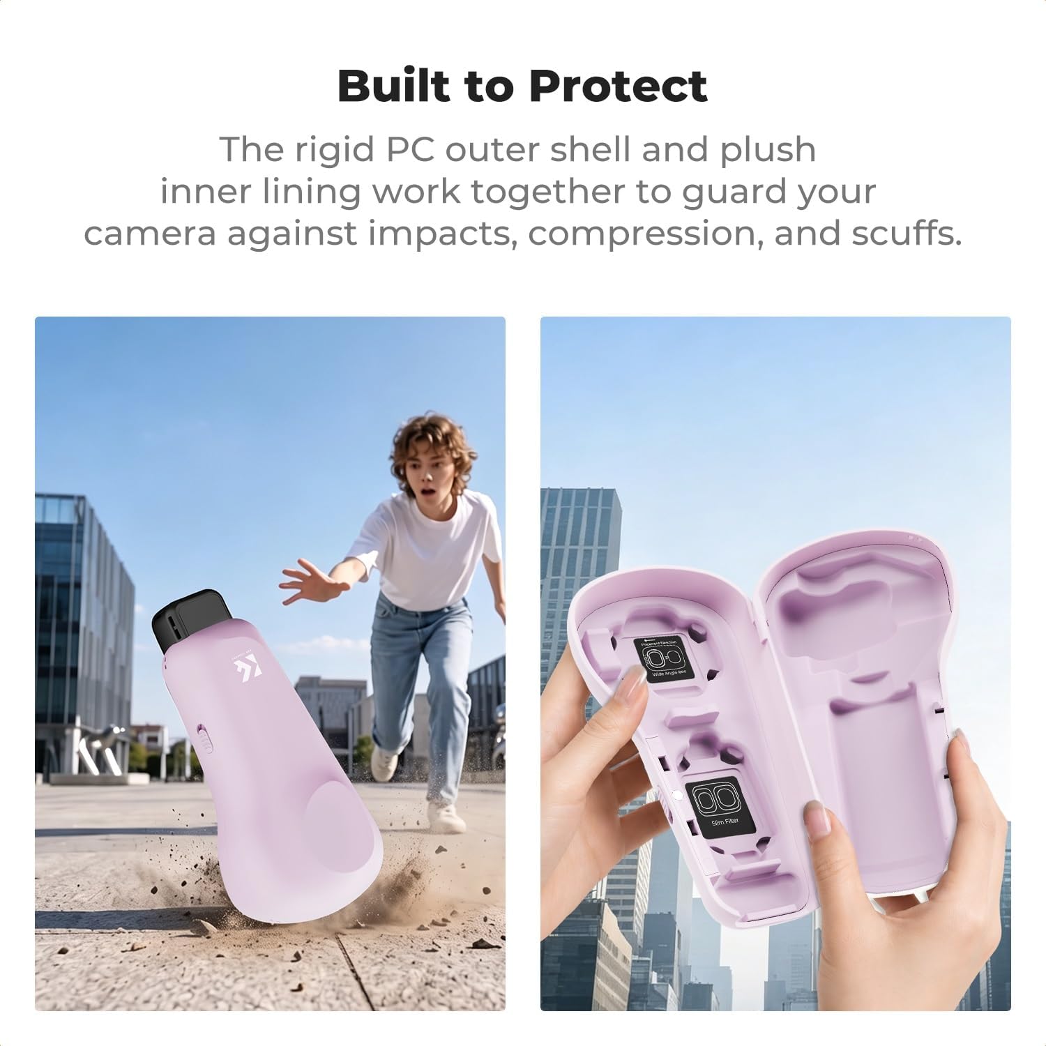 ESTUCHE PROTECTOR KYF CONCEPT PARA DJI OSMO POCKET 4P MORADO - 5