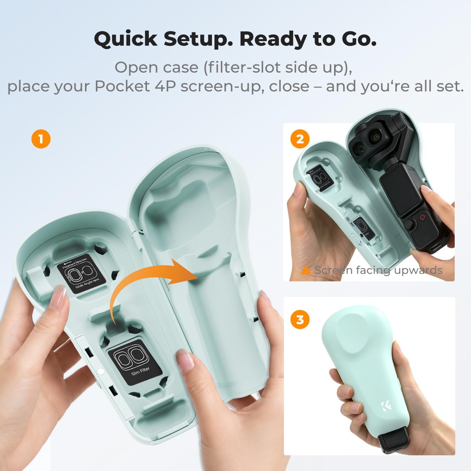 ESTUCHE PROTECTOR KYF CONCEPT PARA DJI OSMO POCKET 4P VERDE - 3