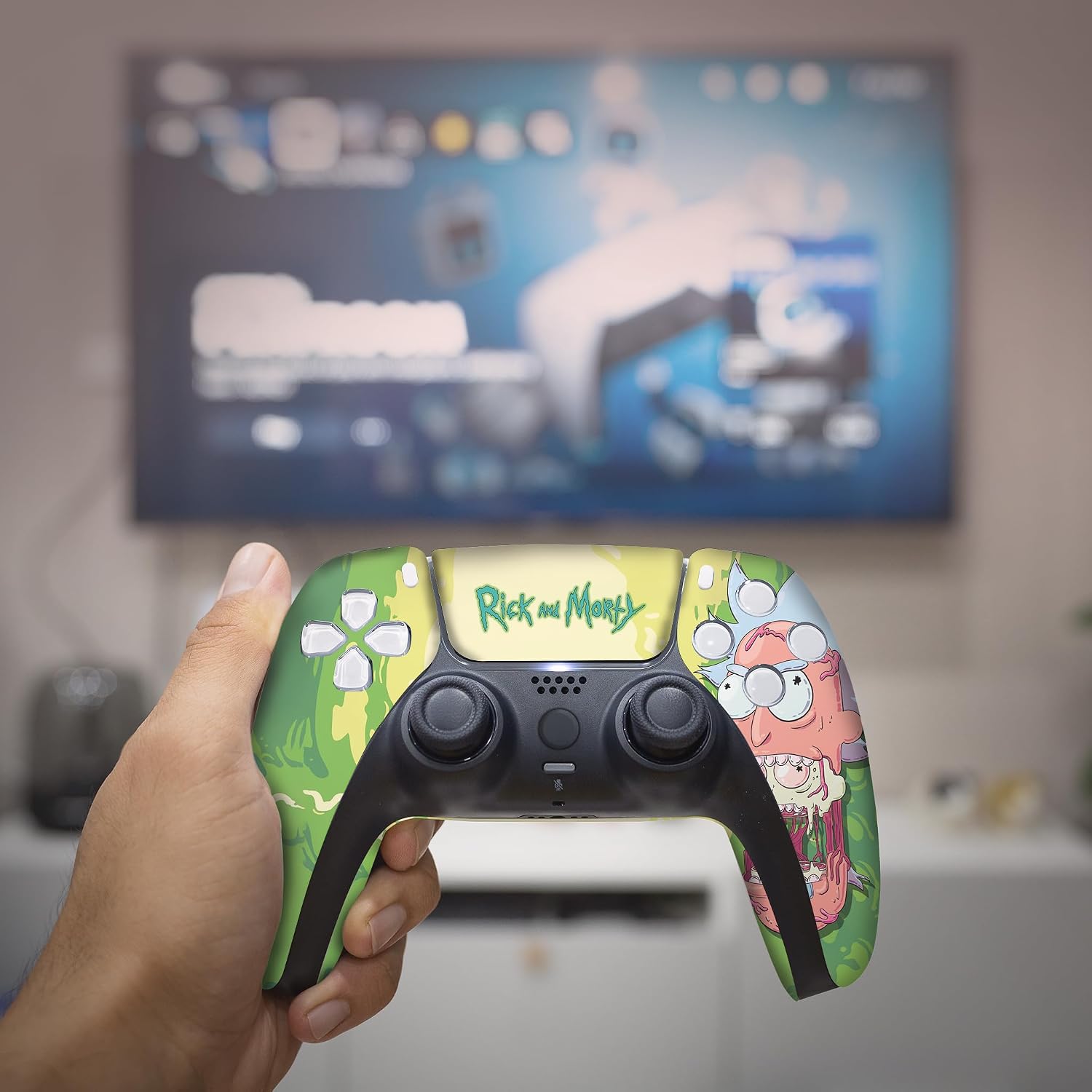 CONTROL INALÁMBRICO PERSONALIZADO RICCKY MORTTY PARA PS5 BCB CONTROLLERS - 4