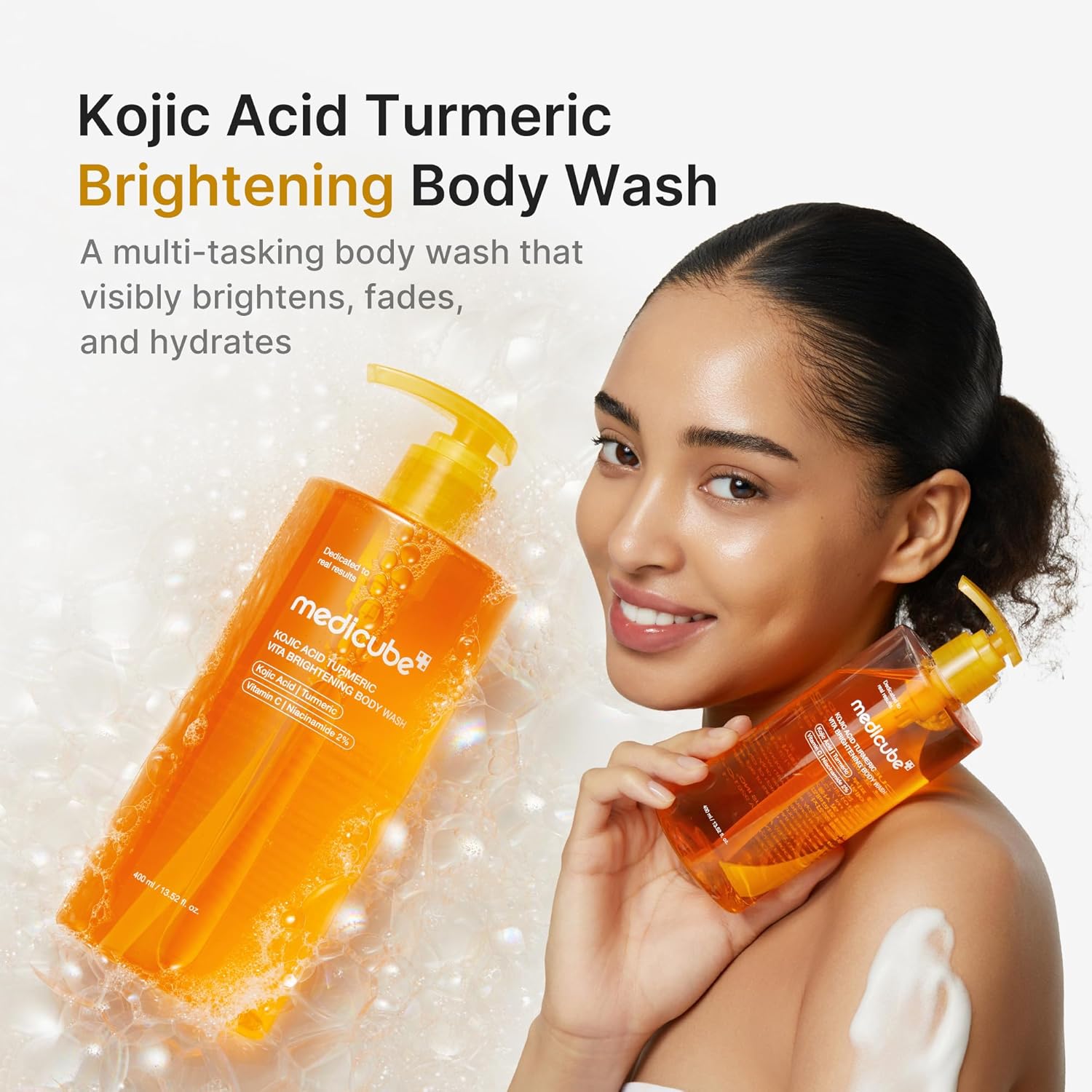 GEL DE DUCHA MEDICUBE KOJIC ACID TURMERIC BRIGHTENING 1000 ML - 2