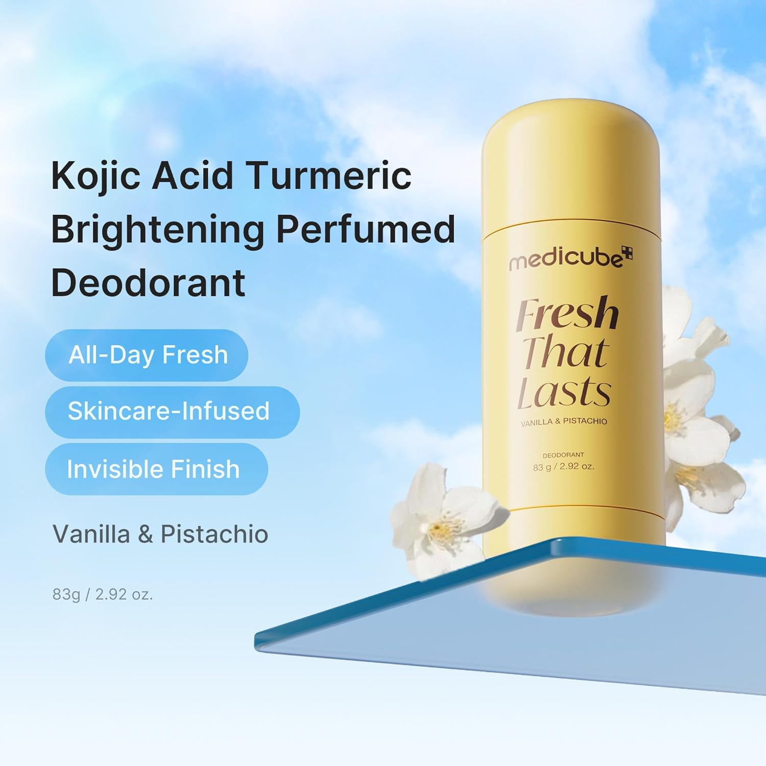DESODORANTE MEDICUBE KOJIC ACID Y TURMERIC SIN ALUMINIO PACK 2 - 1