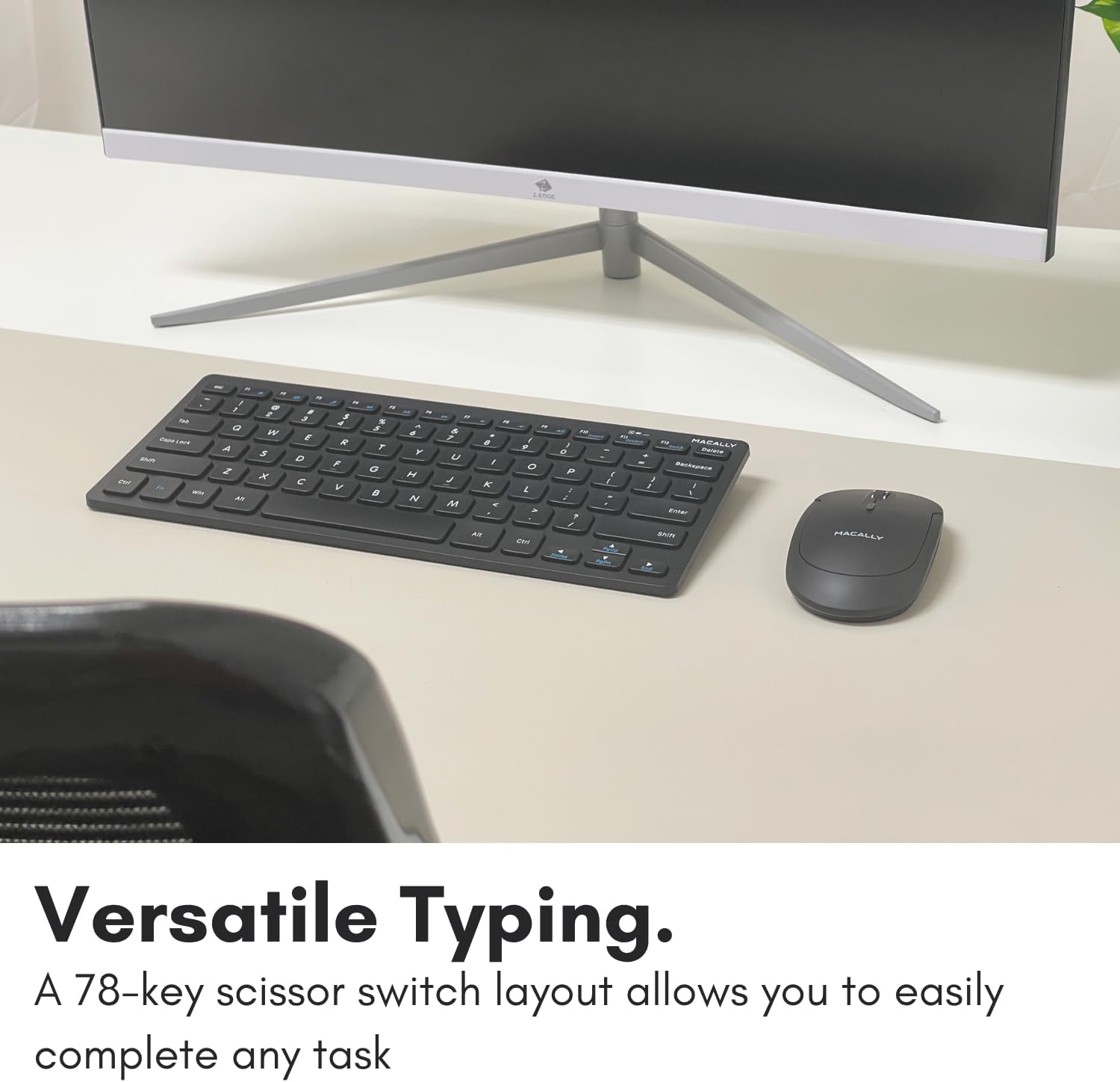 TECLADO COMPACTO INALÁMBRICO MACALLY MODELO UL0ENR0001 SIN TECLADO NUMÉRICO - 5