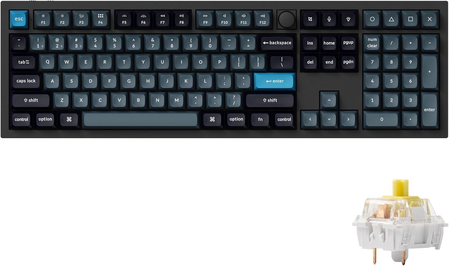 TECLADO MECÁNICO KEYCHRON Q6 PRO INALÁMBRICO FULL SIZE - 1