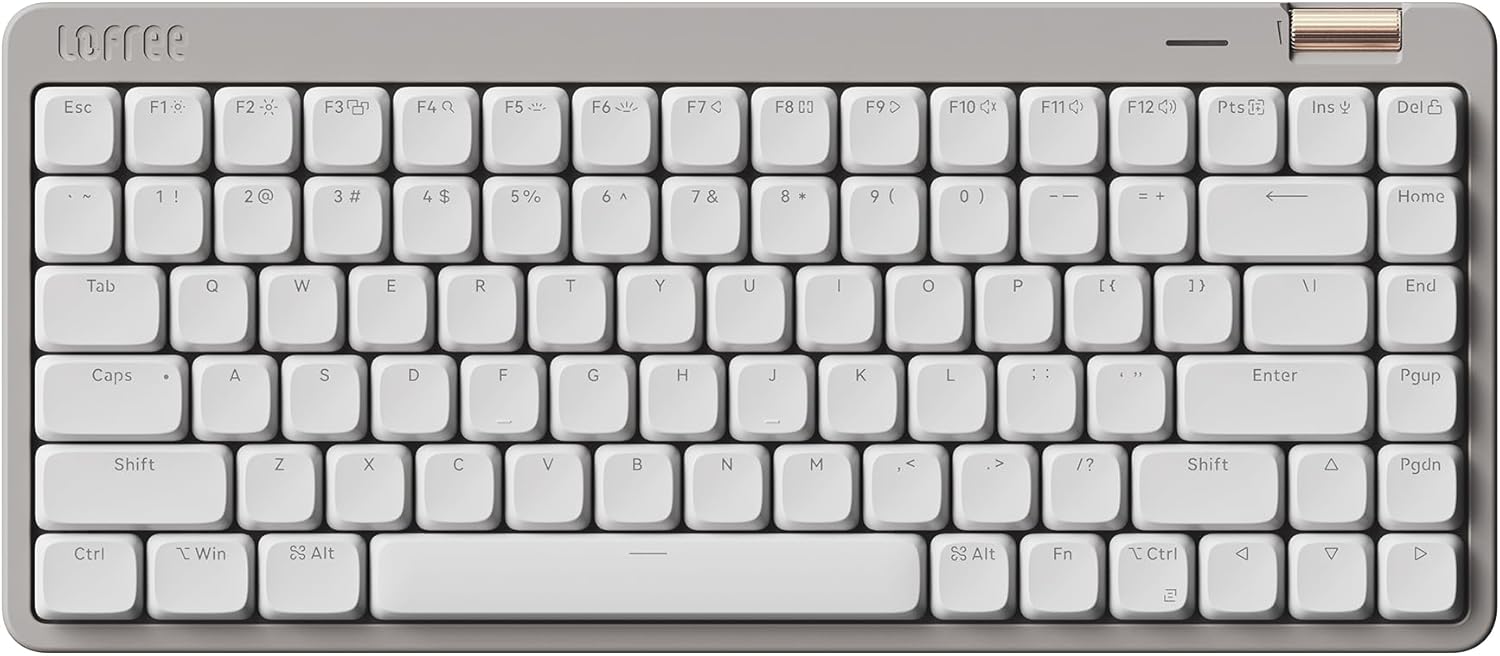 TECLADO MECÁNICO LOFREE FLOW LITE 84 TECLAS PERFIL BAJO RECARGABLE INALÁMBRICO MARBLE - 1