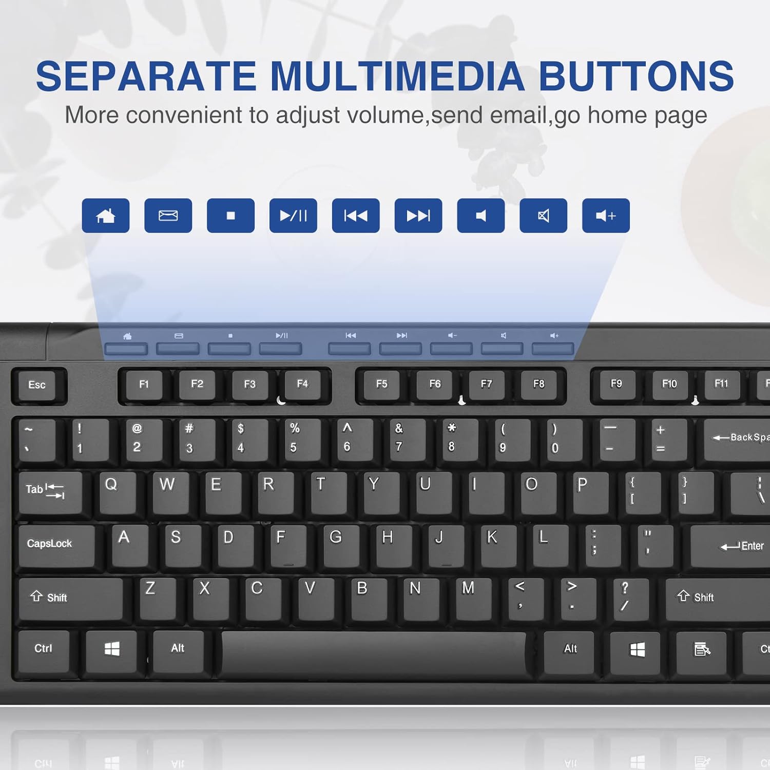 TECLADO RII RK907 ULTRA DELGADO COMPACTO USB PARA MAC Y PC NEGRO - 5