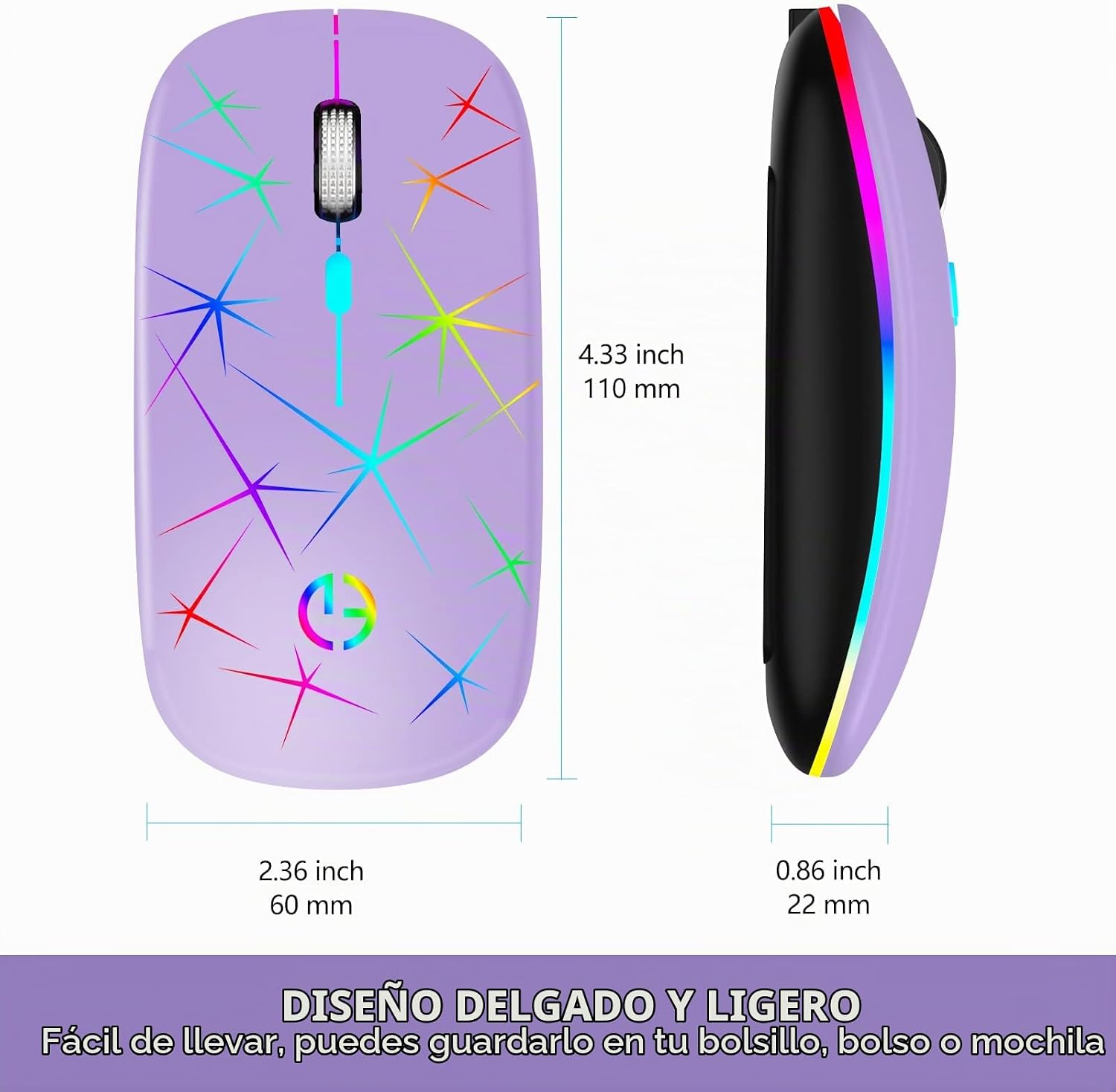MOUSE GAMER TAIYANG WIRELESS BLUETOOTH 2.4G RECARGABLE - 5