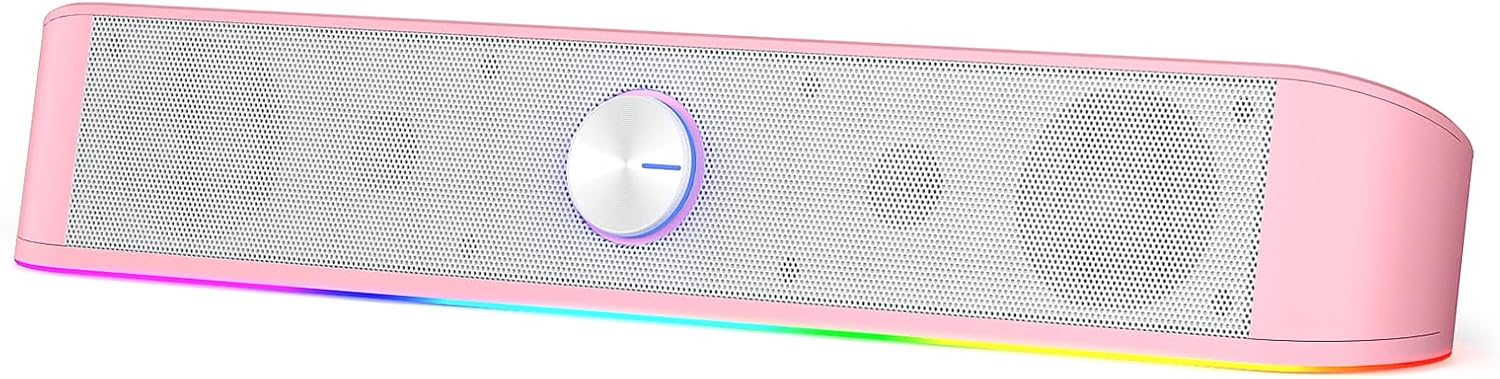 BARRA DE SONIDO REDRAGON GS560 RGB ROSA 4W 2 CANALES - 1