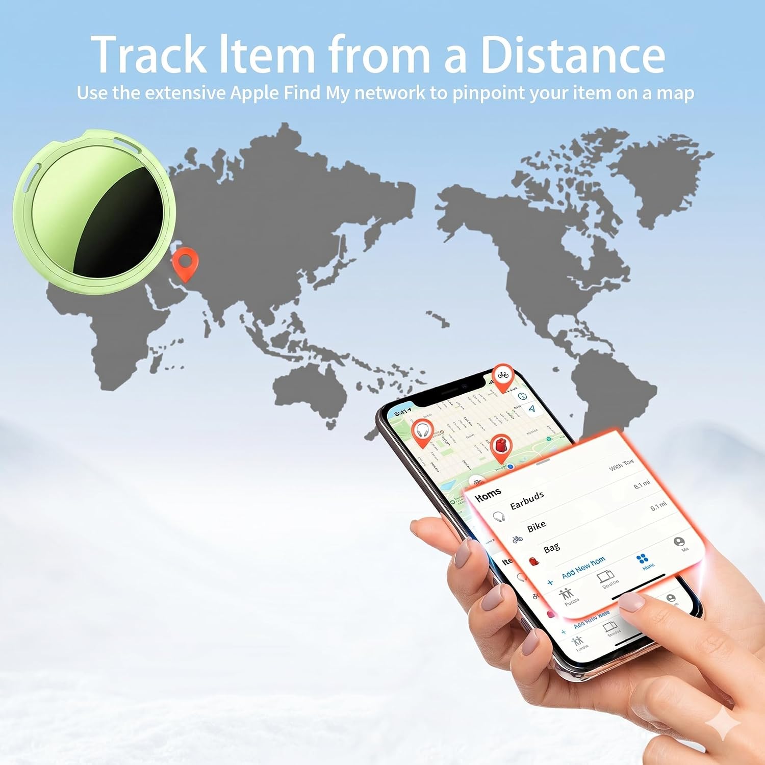 LOCALIZADOR BLUETOOTH CYBERDOT 2 UNIDADES MFI WATERPROOF PARA IOS - 5