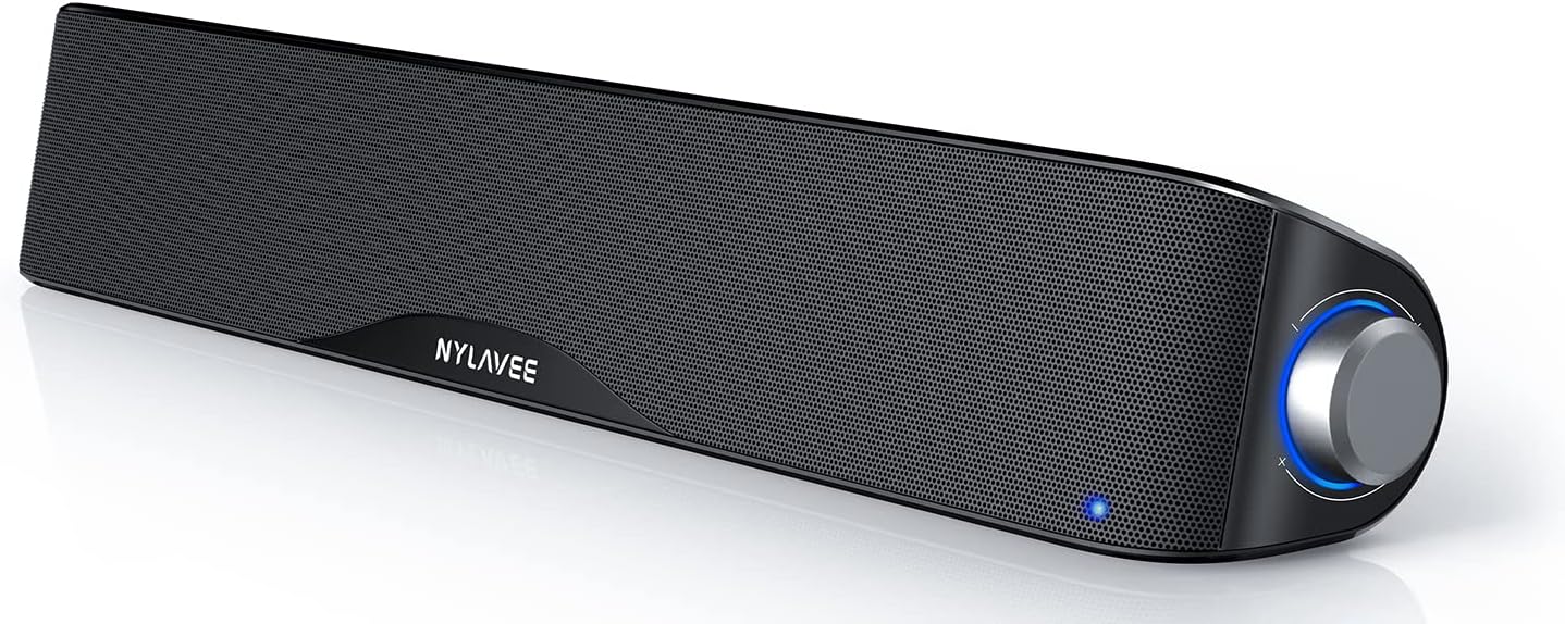 PARLANTES PARA COMPUTADORA NYLAVEE SOUND BAR BLUETOOTH Y AUX - 1
