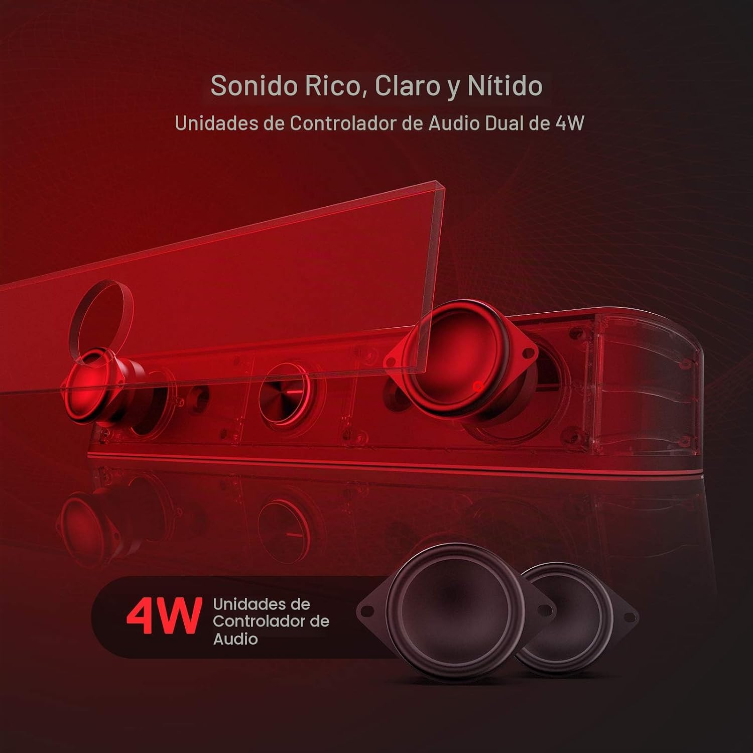 PARLANTE REDRAGON GS560 RGB 2.0 USB Y 3.5MM NEGRO - 4