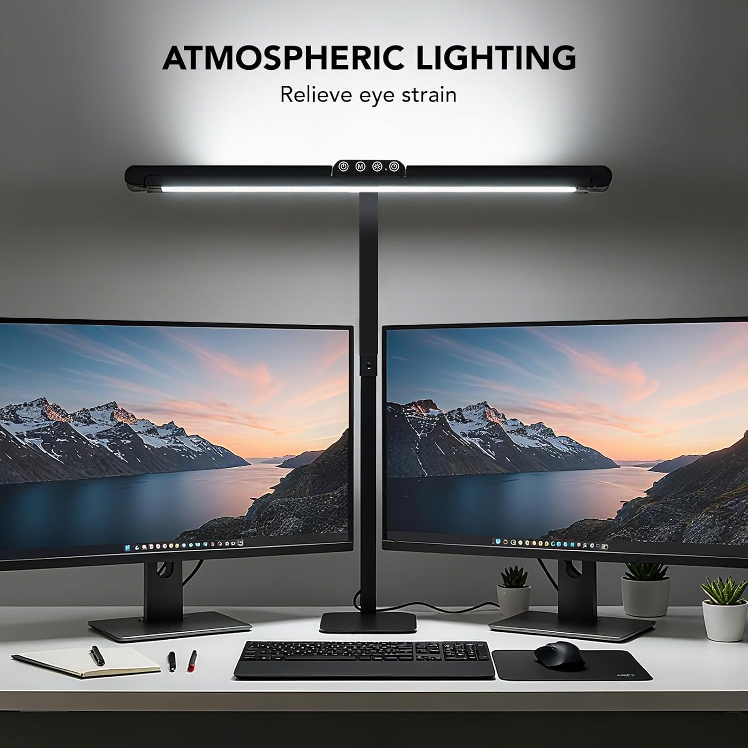 LÁMPARA DE MESA GALNOLT LED AJUSTABLE 28.2 PULGADAS BASE METÁLICA - 3