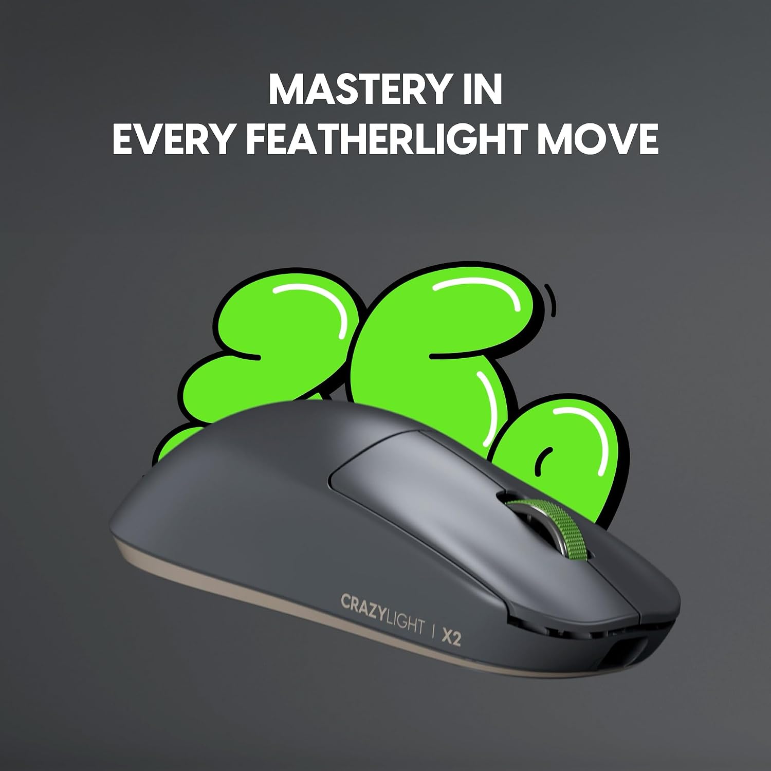 MOUSE GAMER PULSAR GAMING GEARS X2 CRAZYLIGHT WIRELESS MINI VOLT SHADOW - 3