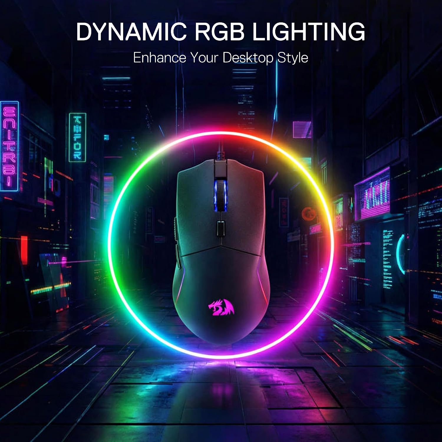 MOUSE GAMER REDRAGON M730 PRO WIRELESS RGB 10000 DPI - 4
