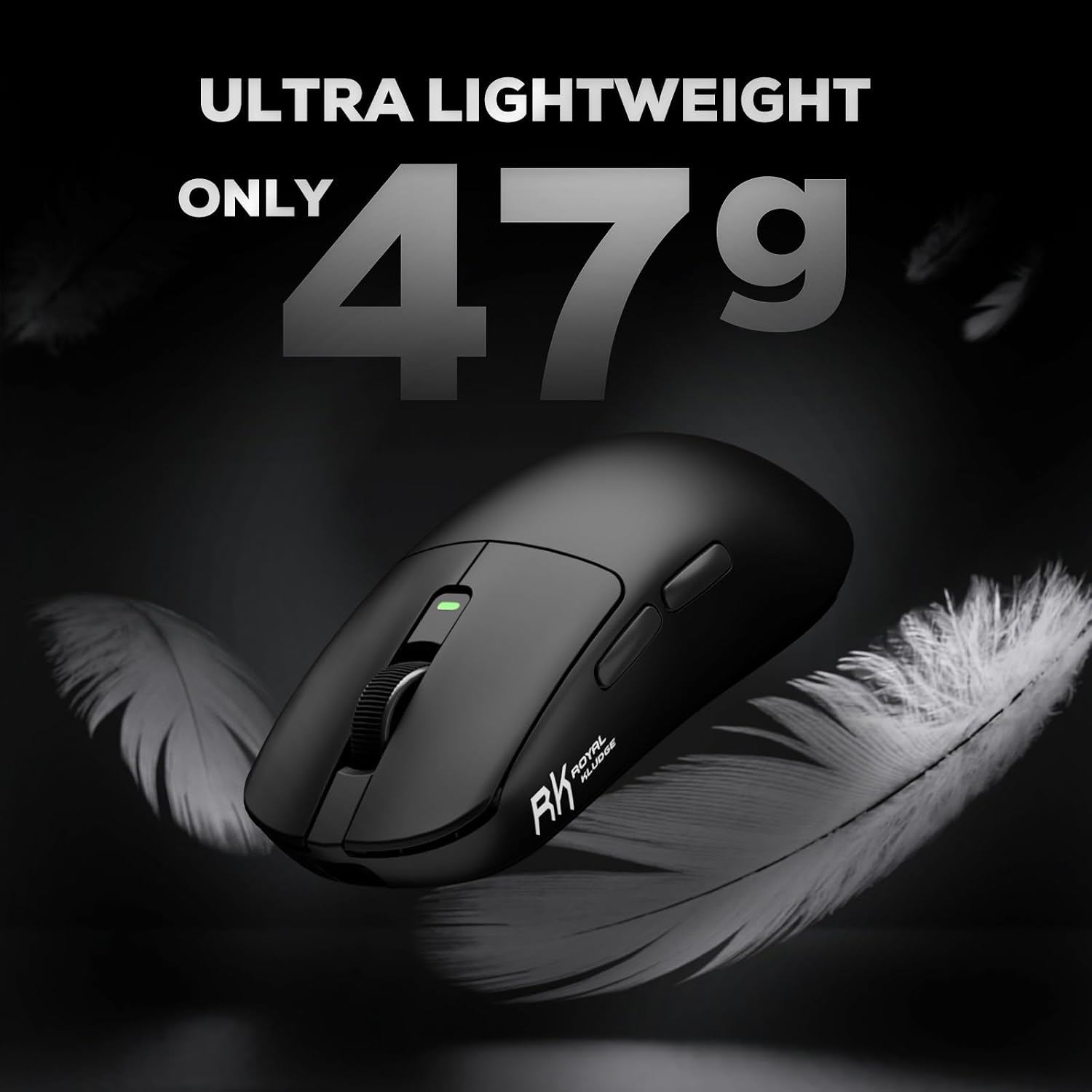 MOUSE GAMER RK ROYAL KLUDGE M3 WIRELESS 47G NEGRO - 3