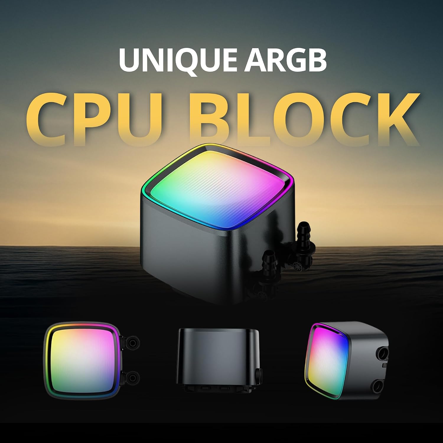 ENFRIADOR LÍQUIDO PARA CPU GEOMETRIC FUTURE ESKIMO PRO 420MM RGB PWM 3 VENTILADORES 140MM NEGRO - 3
