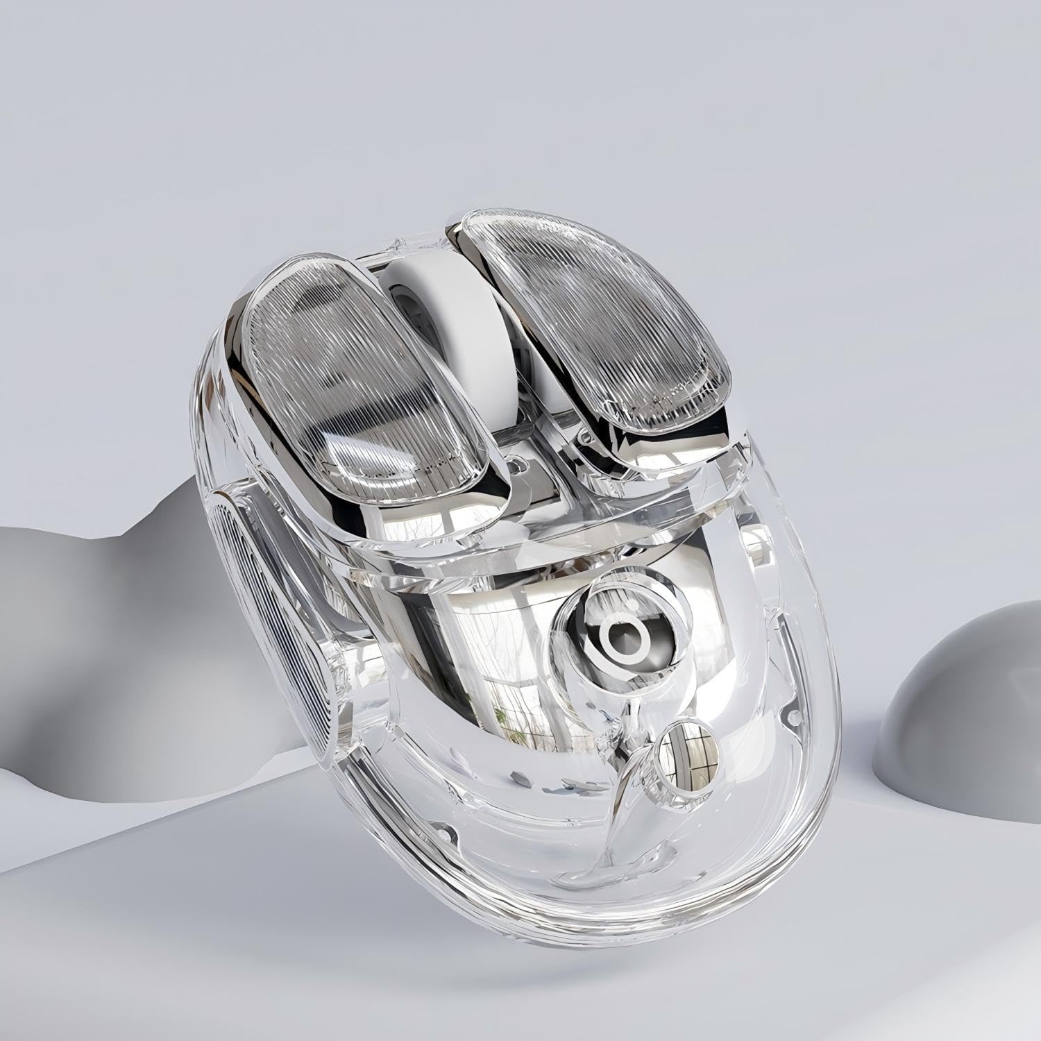 MOUSE INALÁMBRICO BLUETOOTH SEUNKWANG RECARGABLE TRANSPARENTE CLIC SILENCIOSO PARA MANOS PEQUEÑAS - 1