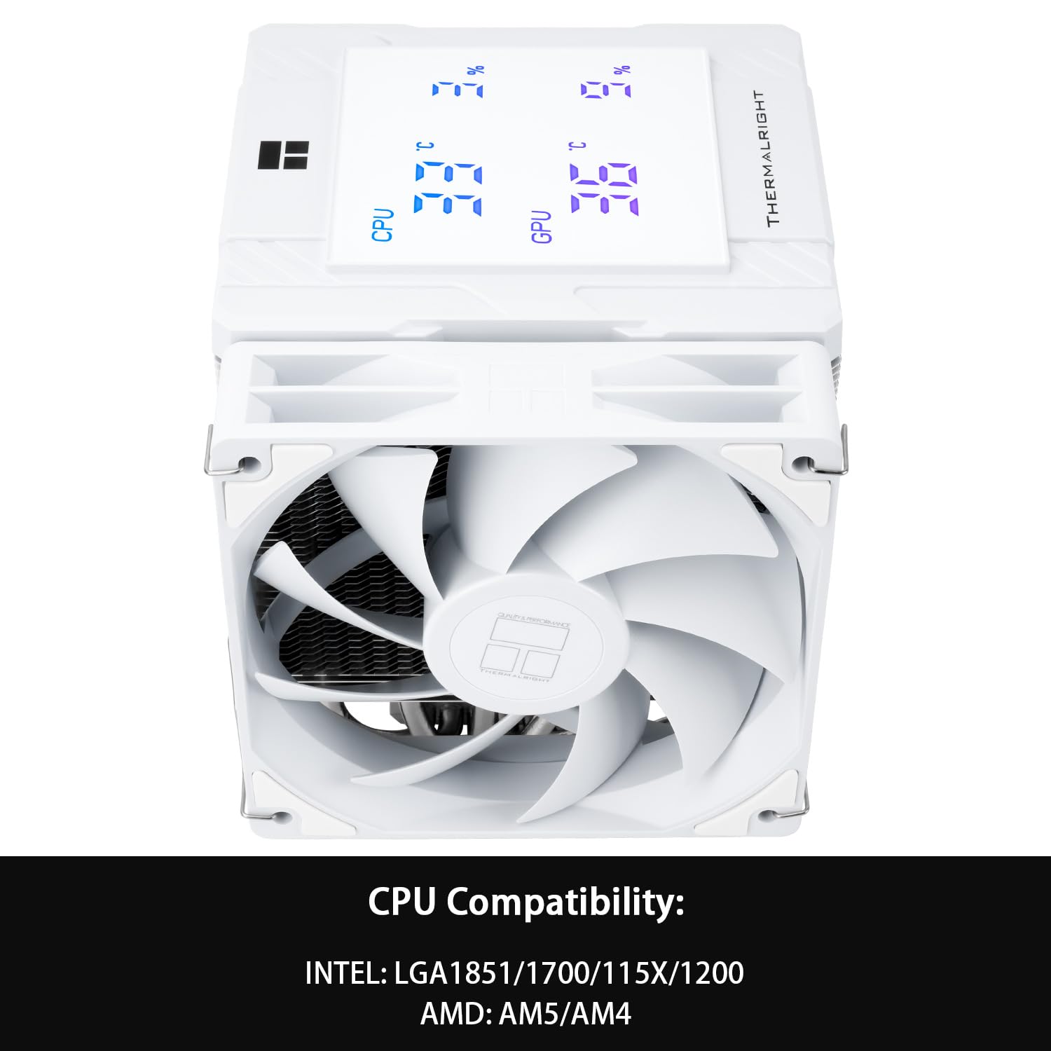 ENFRIADOR DE CPU THERMALRIGHT PEERLESS ASSASSIN 120 DIGITAL BLANCO 6 HEATPIPES - 3