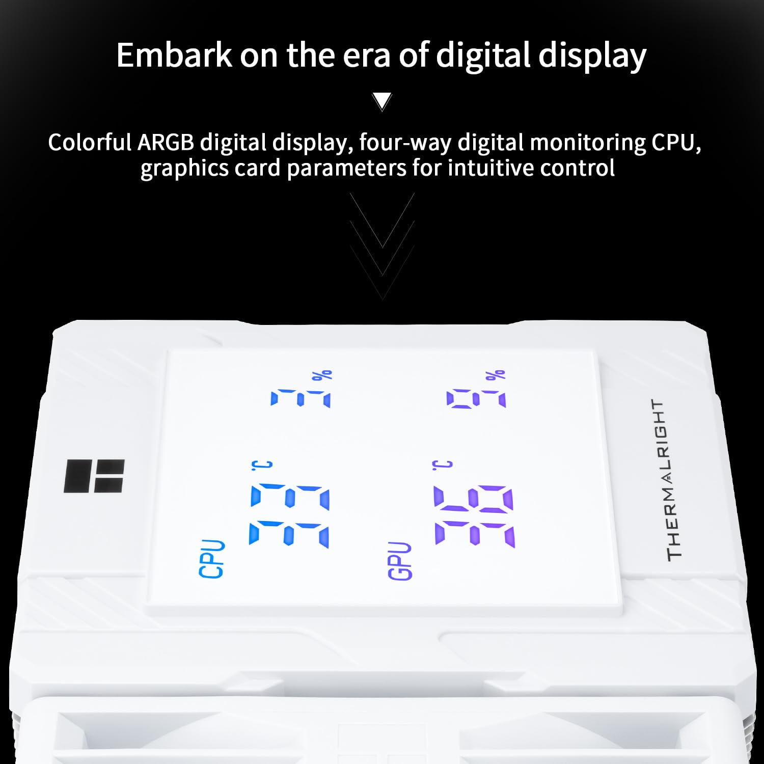 ENFRIADOR DE CPU THERMALRIGHT PEERLESS ASSASSIN 120 DIGITAL BLANCO 6 HEATPIPES - 5