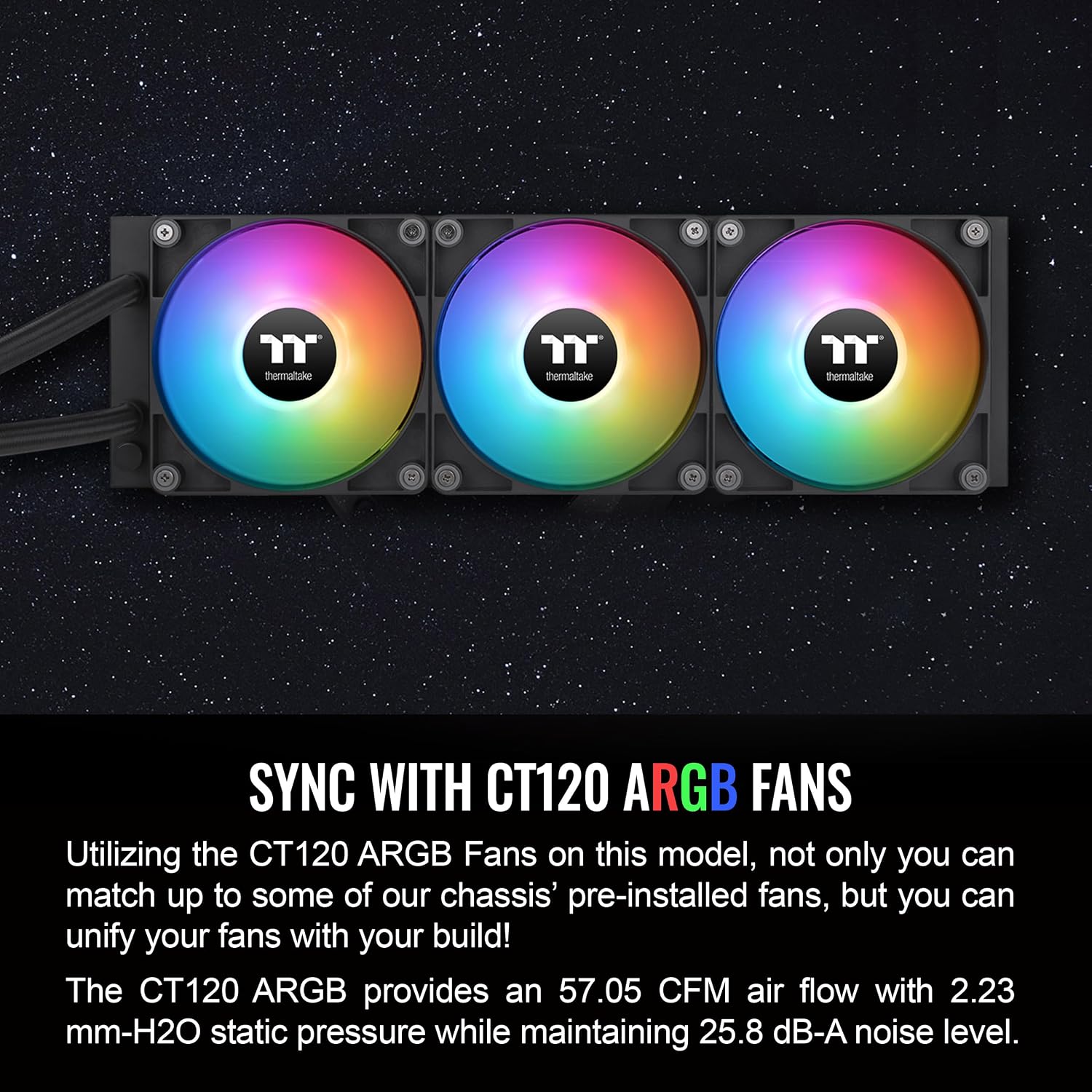 ENFRIADOR LÍQUIDO PARA CPU THERMALTAKE TH360 ARGB SYNC V2 360MM NEGRO - 5