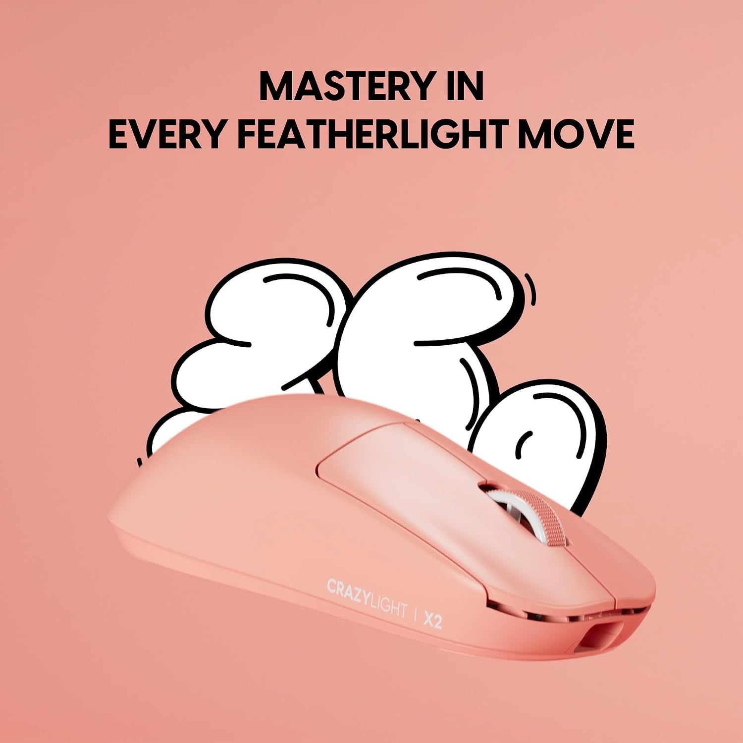 MOUSE GAMER PULSAR GAMING GEARS X2 CRAZYLIGHT WIRELESS MINI SUNSET HAZE - 3
