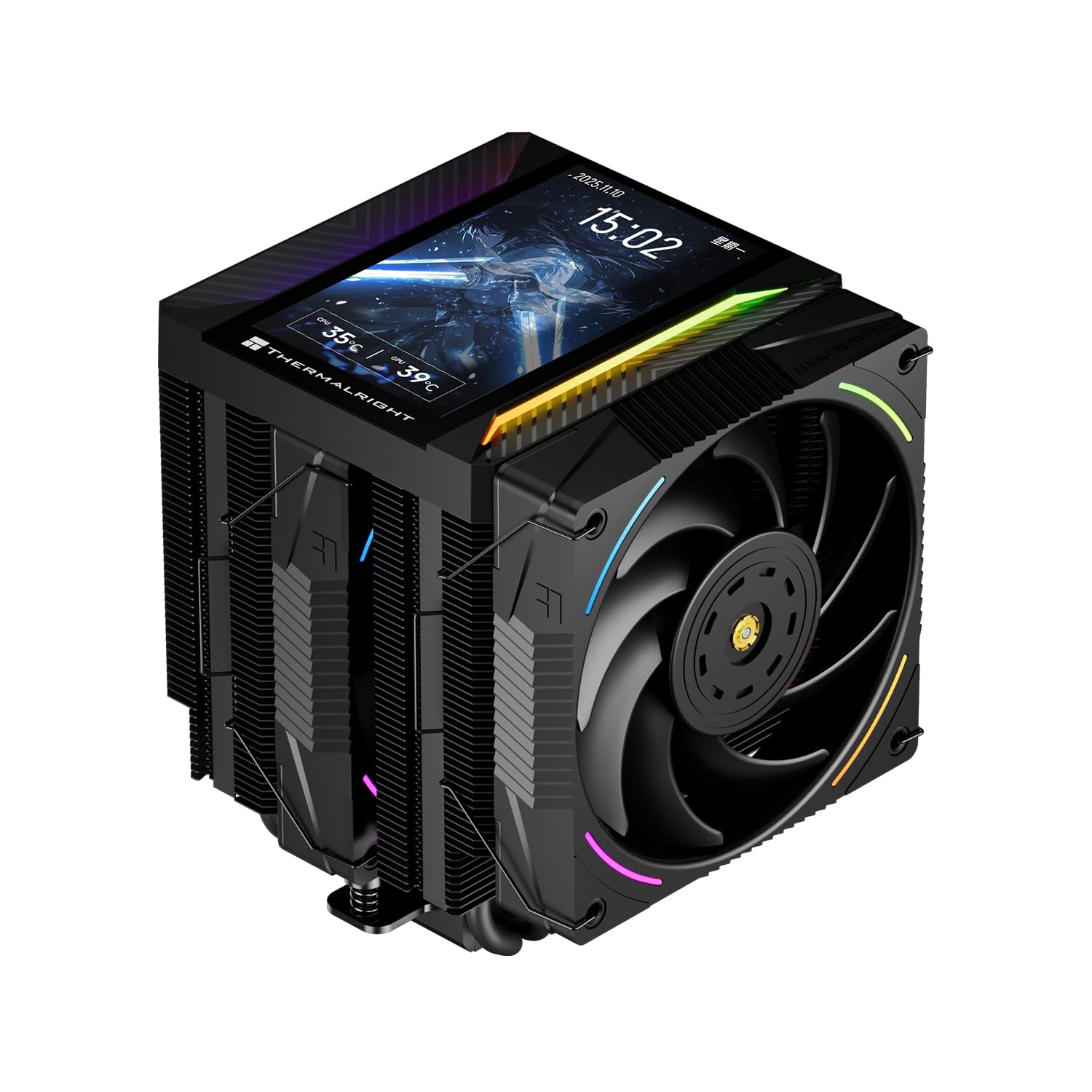 ENFRIADOR DE CPU THERMALRIGHT PEERLESS ASSASSIN 120 VISION MAX ARGB NEGRO CON PANTALLA LCD 5'' - 1