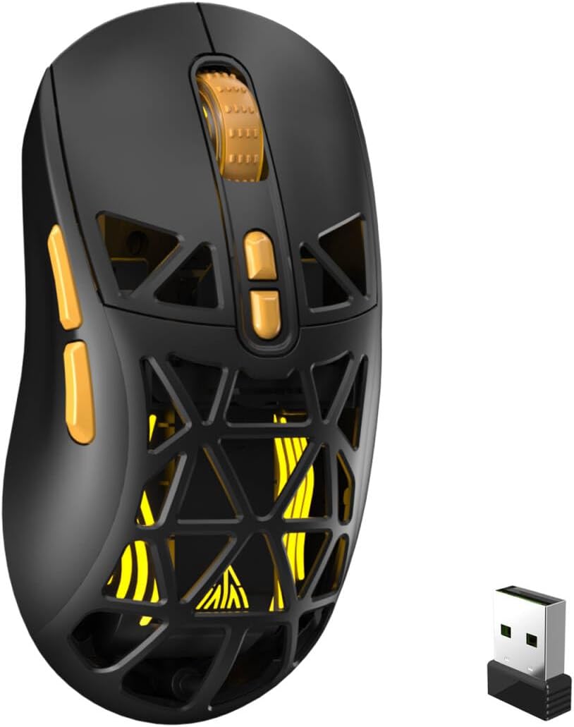 MOUSE GAMER CORBOBO SOLAKAKA SM802 INALÁMBRICO 24000 DPI TRI-MODO RGB - 1