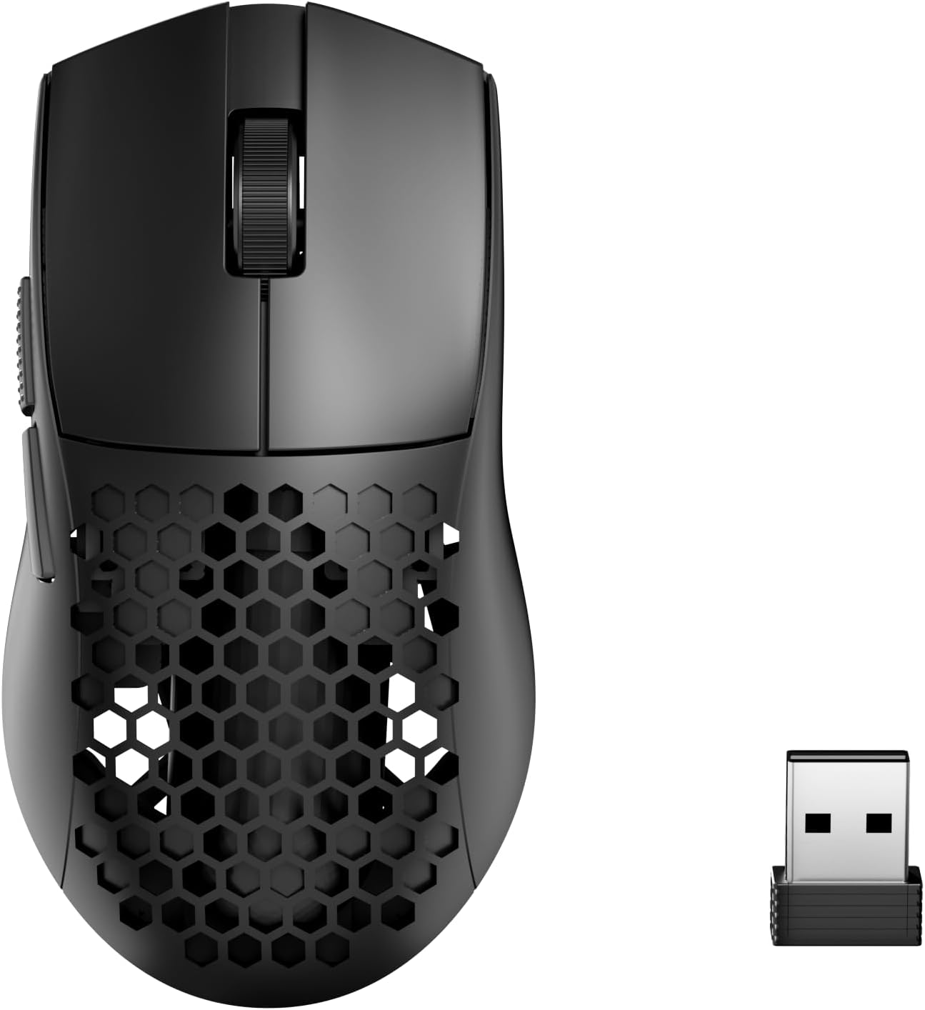 MOUSE GAMER REDRAGON M725 HONEYCOMB SHELL INALÁMBRICO Y CABLE TYPE-C 8000 DPI NEGRO - 1