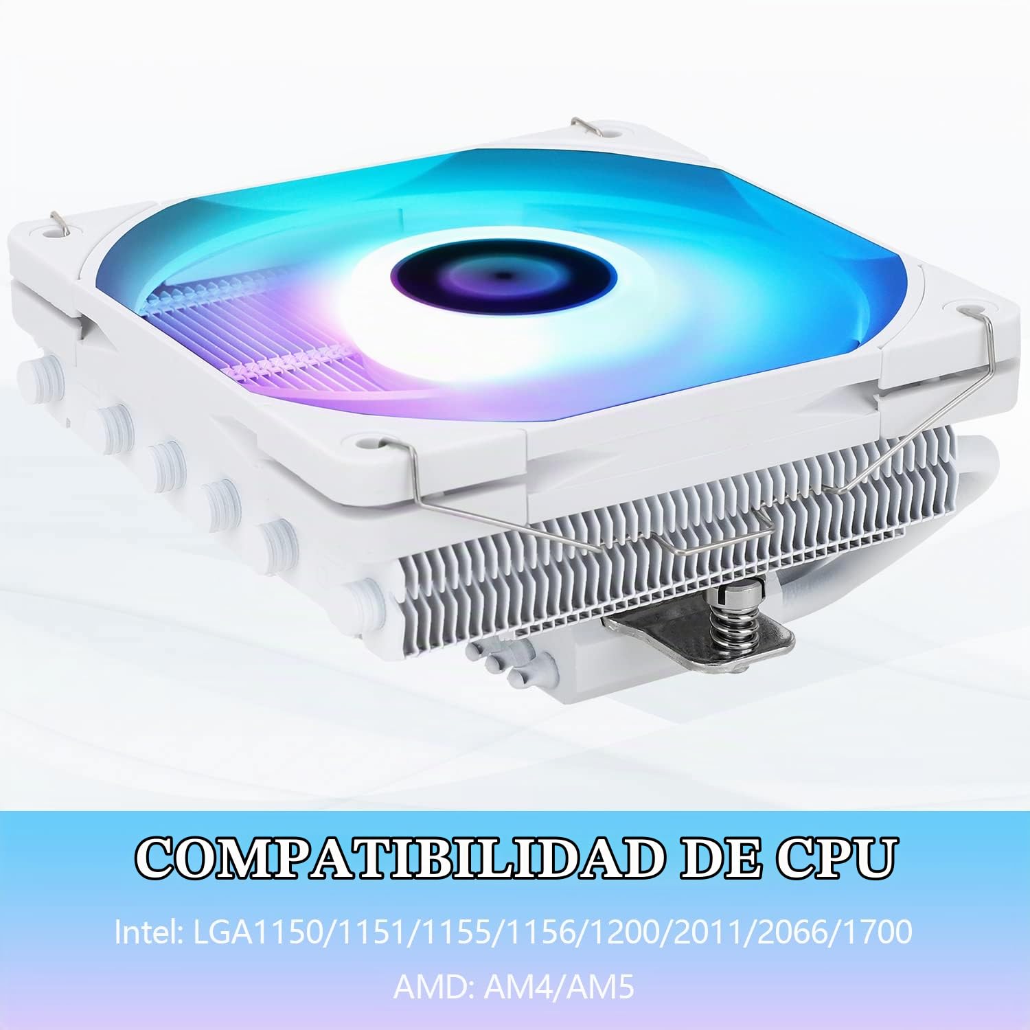 ENFRIADOR DE CPU THERMALRIGHT AXP120-X67 BLANCO ARGB BAJO PERFIL - 3